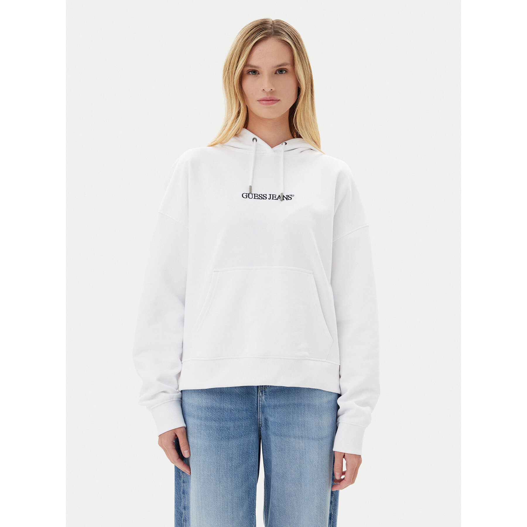 Guess Jeans Sweatshirt W5RQ27 K68I4 Weiß Oversize