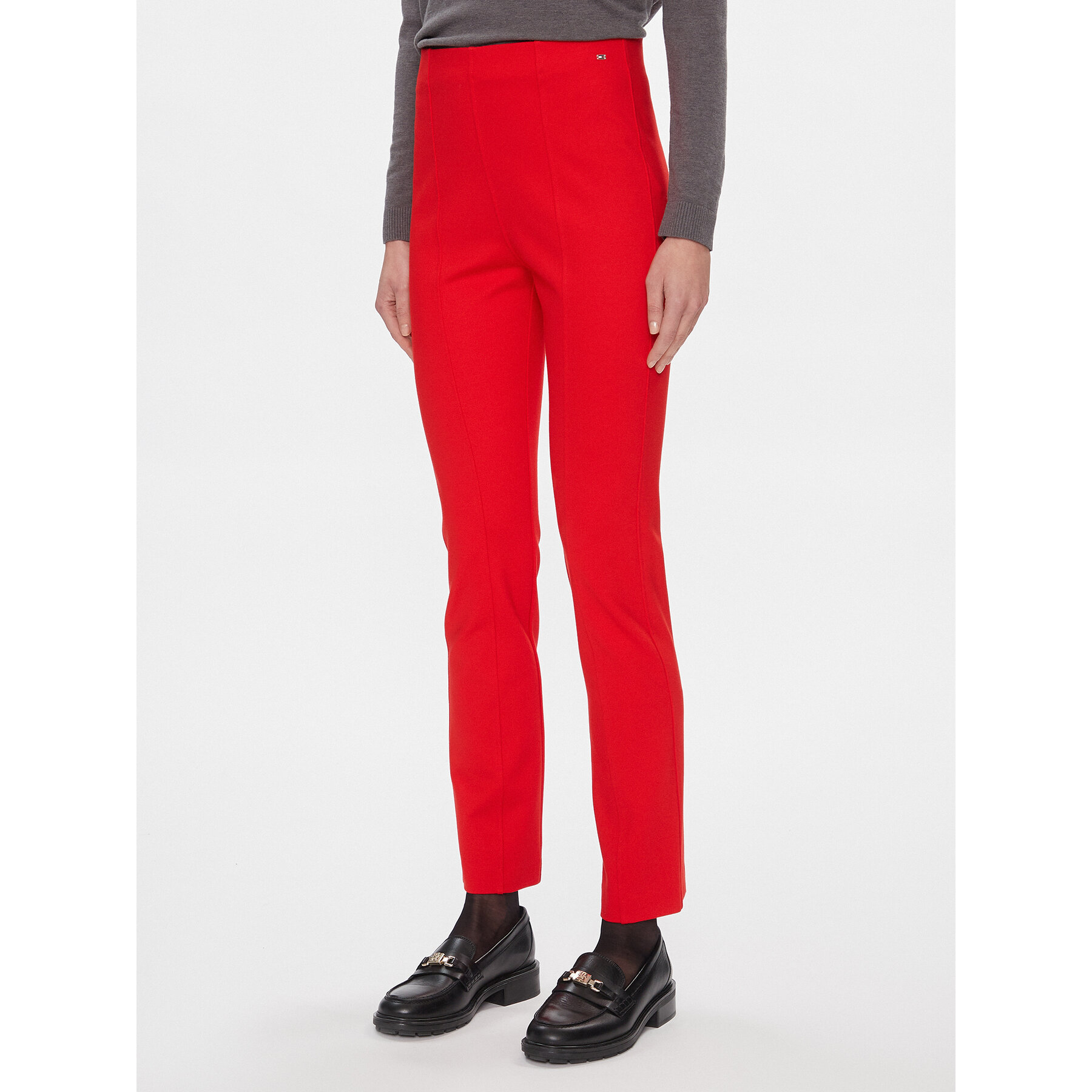 Tommy Hilfiger Stoffhose Elevated WW0WW39721 Rot Slim Fit