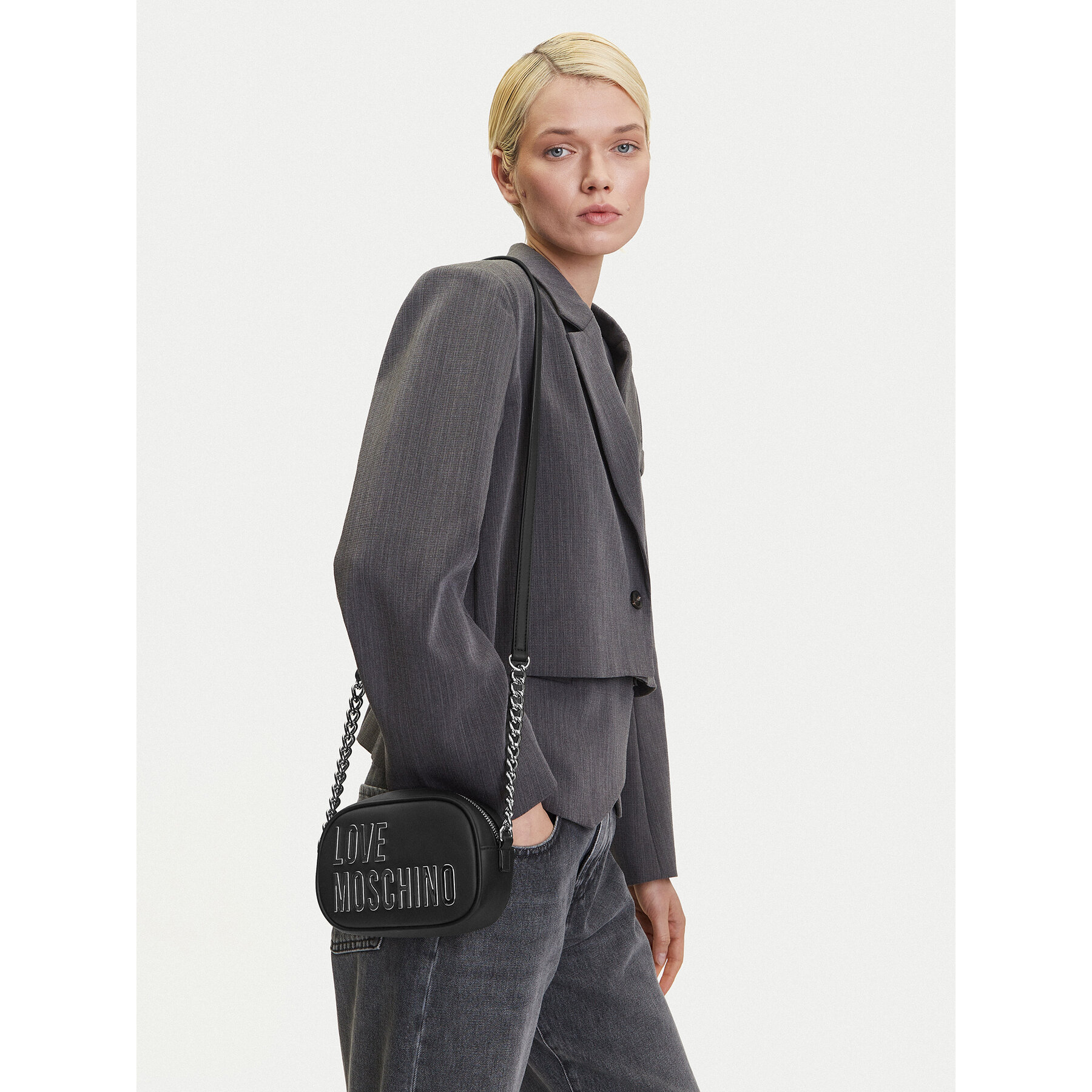 Τσάντα LOVE MOSCHINO JC4026PP1MKD000B Μαύρο