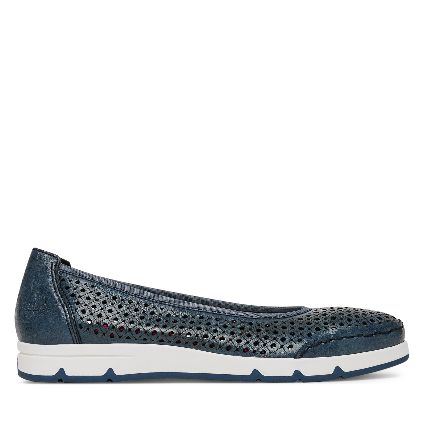 Damskie Baleriny Rieker, Rozmiar 36 Granatowy L3065-14