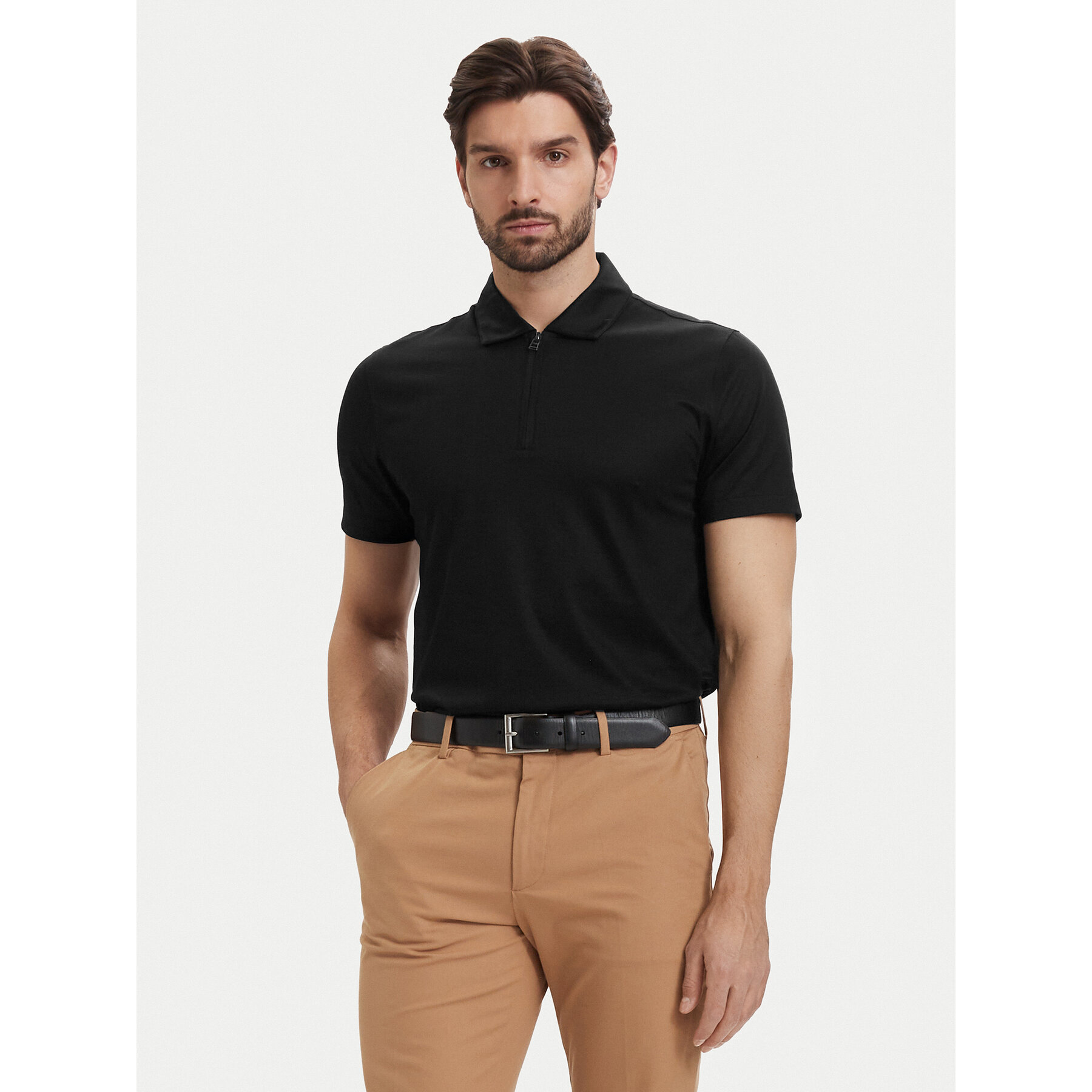BOSS Poloshirt H-Paras 50537954 Schwarz Regular Fit