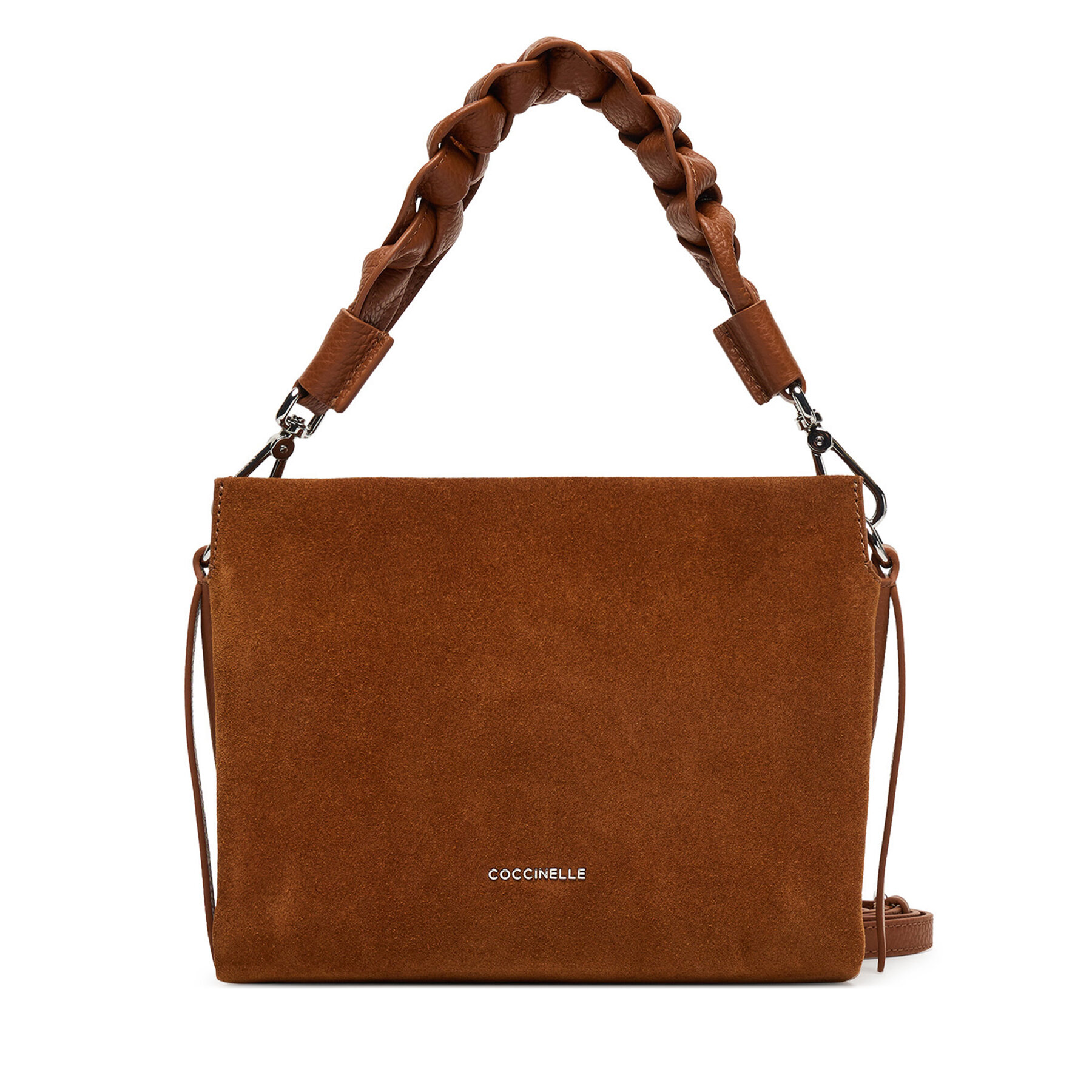 Дамска чанта Coccinelle P6P Boheme Suede Bimaterial E1 P6P 58 01 01 Кафяв