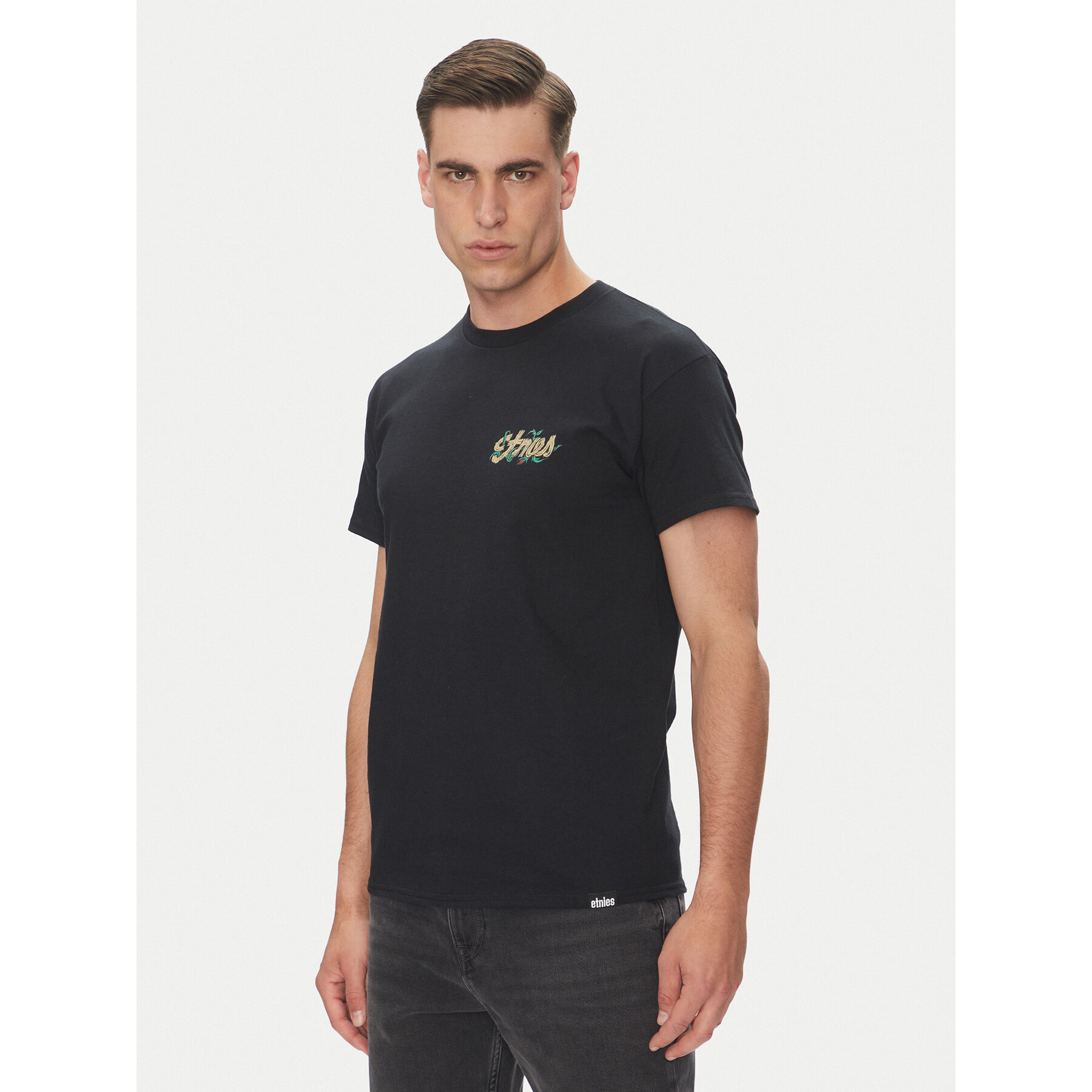 Etnies T-shirt Rose Arrow 4130004131 Crna Regular Fit
