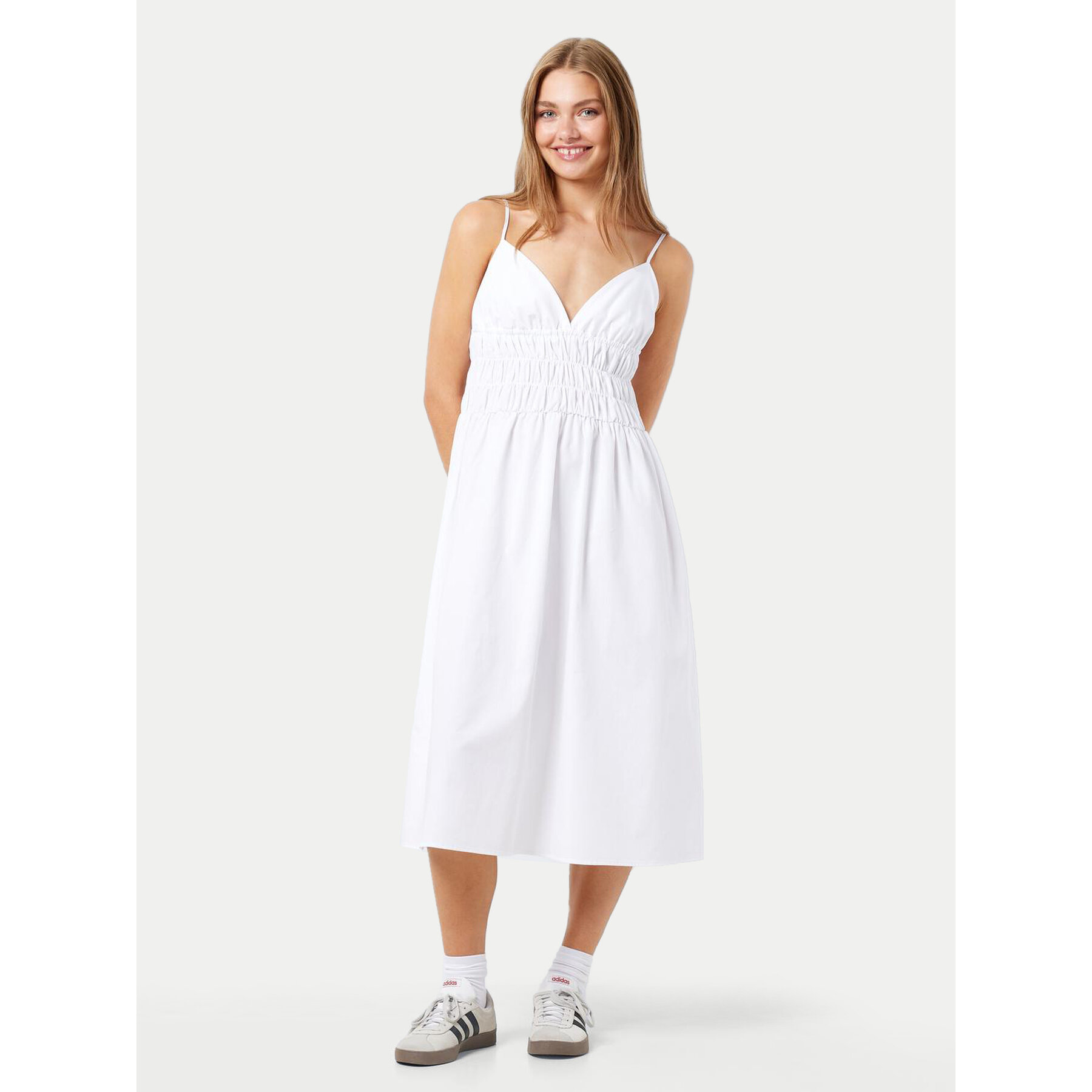 Noisy May Sommerkleid Ingrid 27030964 Weiß Regular Fit