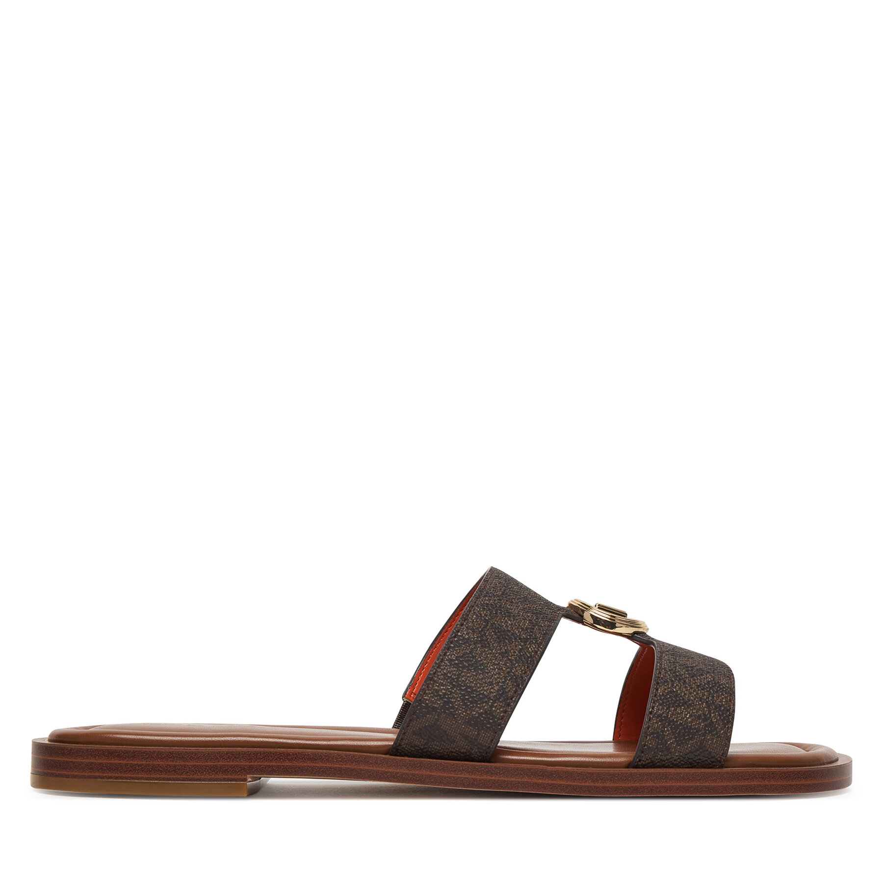 Papucs MICHAEL Michael Kors Ering Flat 40S6ERFS2B Barna