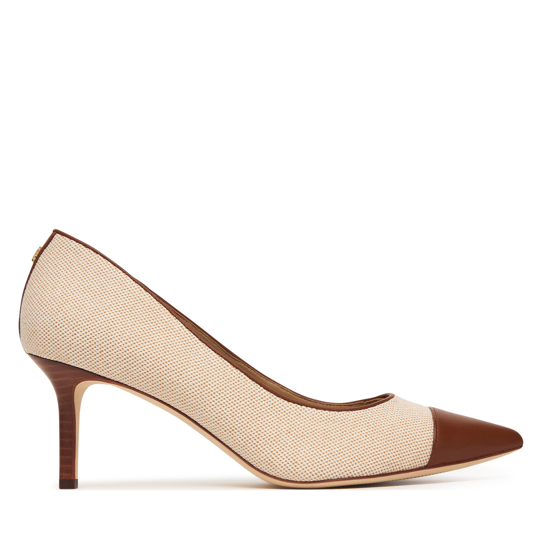 Pantofi cu toc subțire LAUREN RALPH LAUREN 802P10395003 Bej