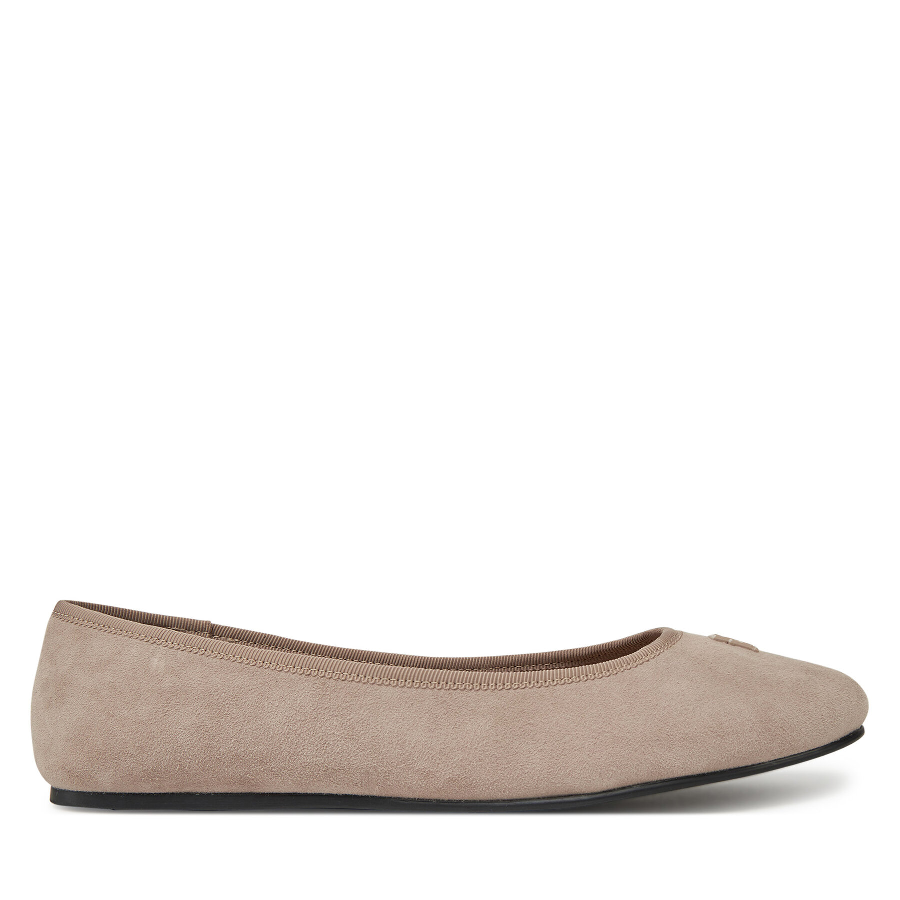 Dámske Baleríny Tommy Hilfiger, Rozmer: 36, Béžová, Th Hardware Suede Ballerina FW0FW08655