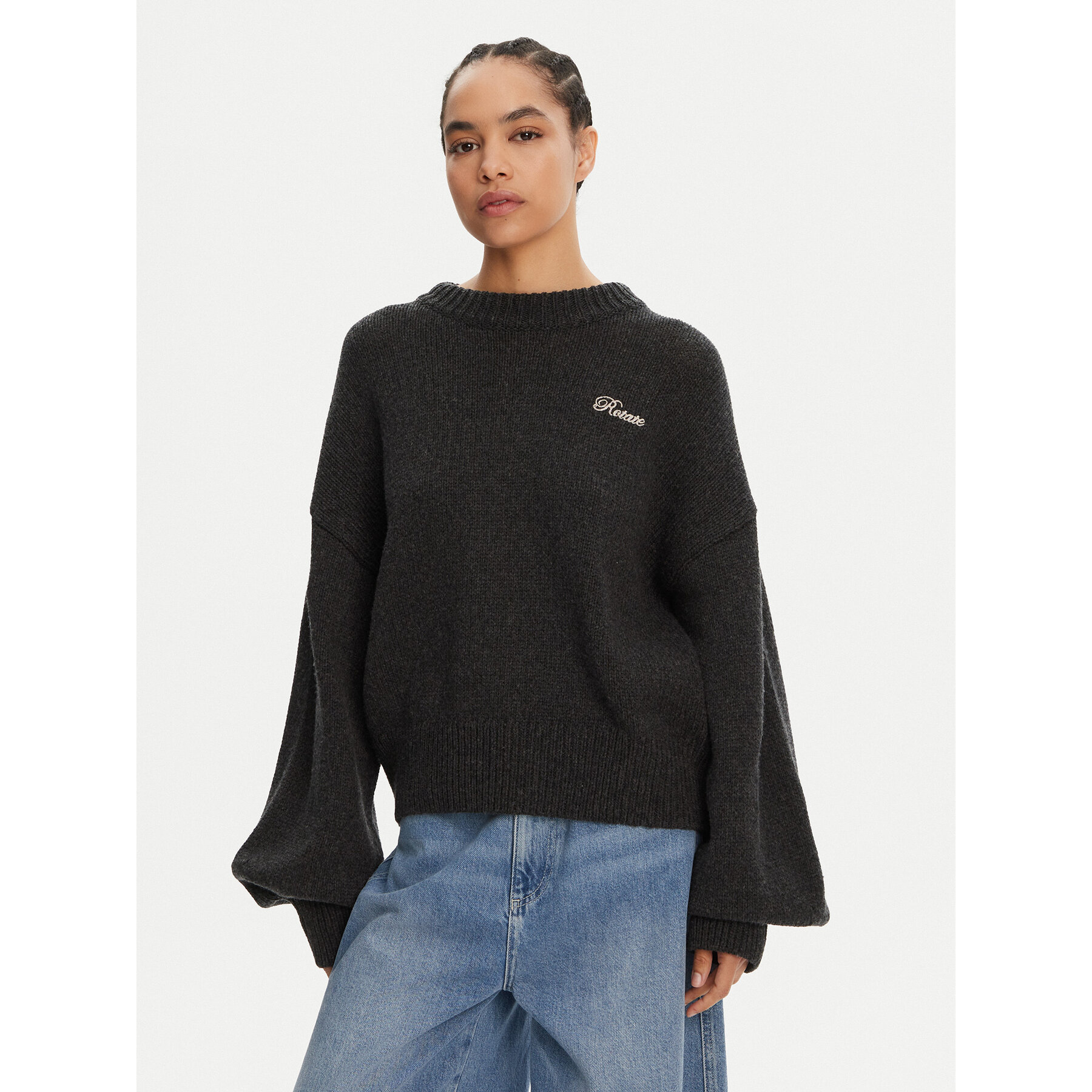 ROTATE Pullover 1133771745 Grau Oversize