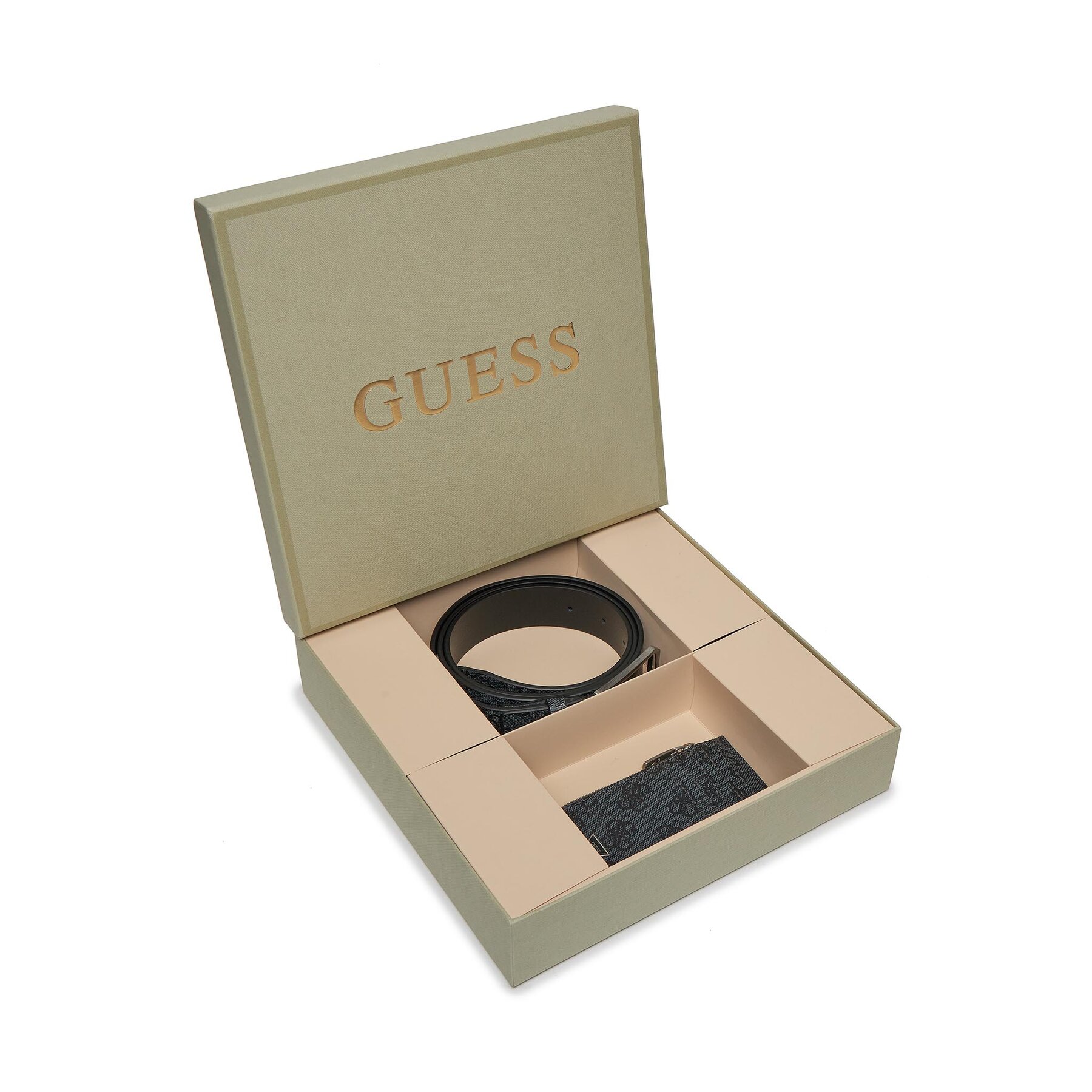 Set portacarte e cintura Guess Gift Box GFBOXM P3305 Nero