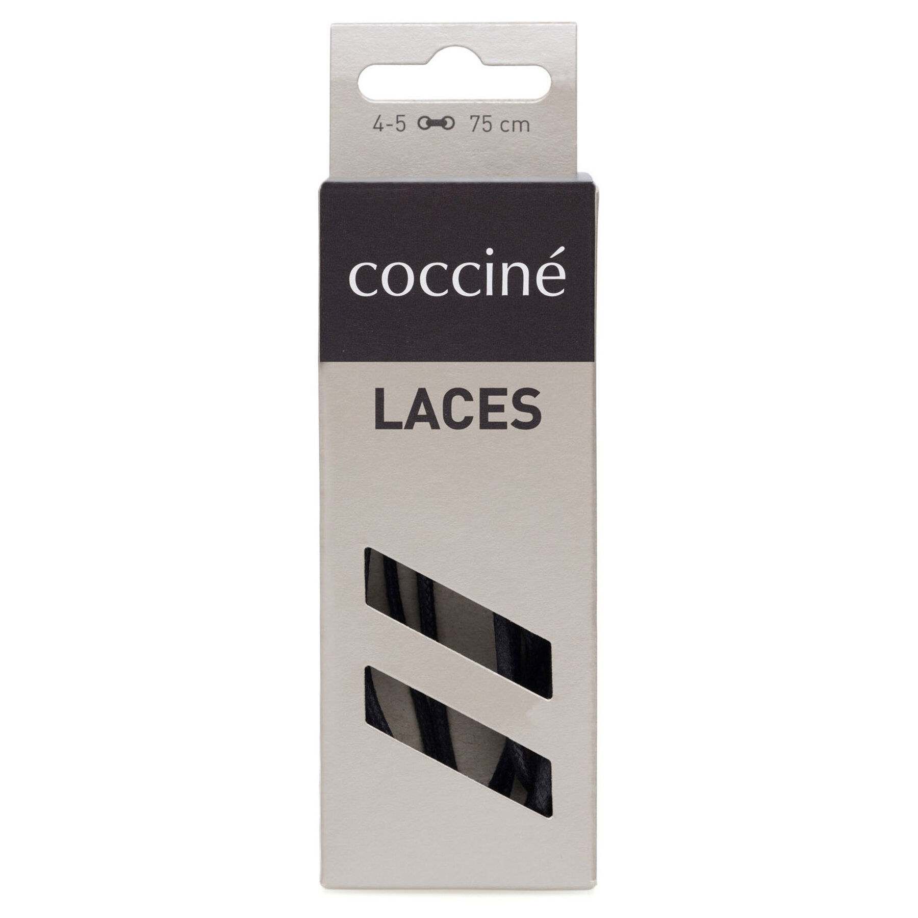 Coccine Κορδόνια παπουτσιών Coccine SZNUROWADŁA 75 cm F2 WOSKOWANE v.AZ Μαύρο
