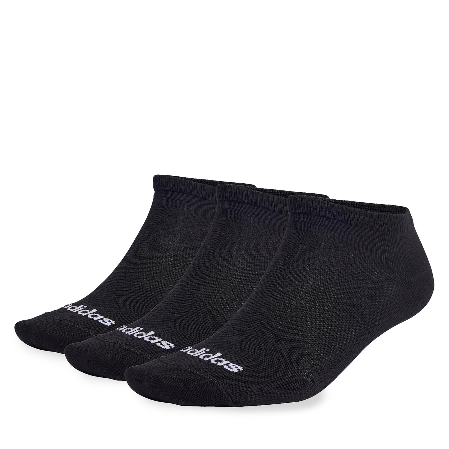 Unisex Pėdutės adidas Thin Linear Low-Cut Socks 3 Pairs IC1299 black/white