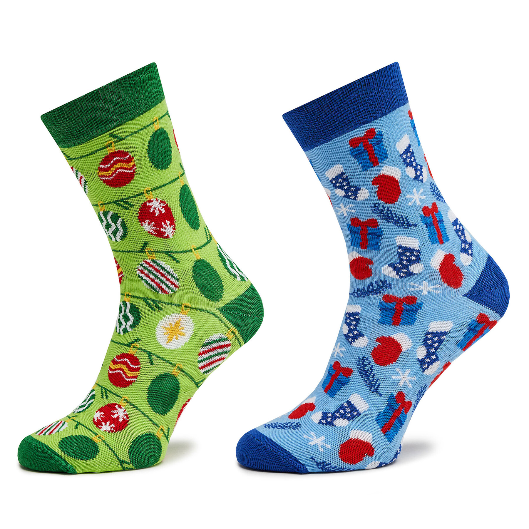 Ankelstrumpor unisex 2-pack Rainbow Socks Xmas Socks Balls Adult Gifts Pak 2 Färgglad