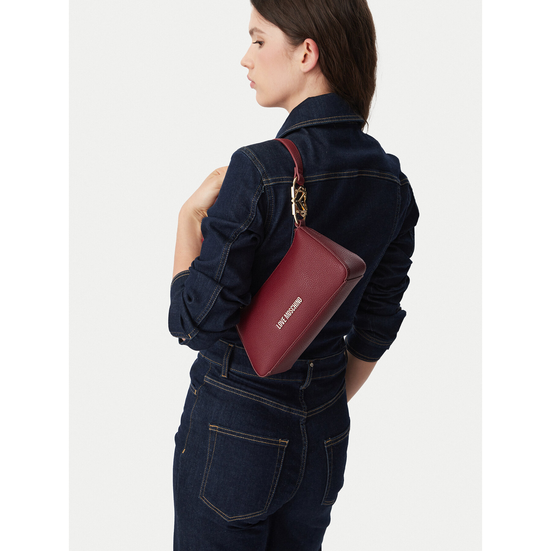 Torbica LOVE MOSCHINO JC4007PP1PLB0552 Tamnocrvena