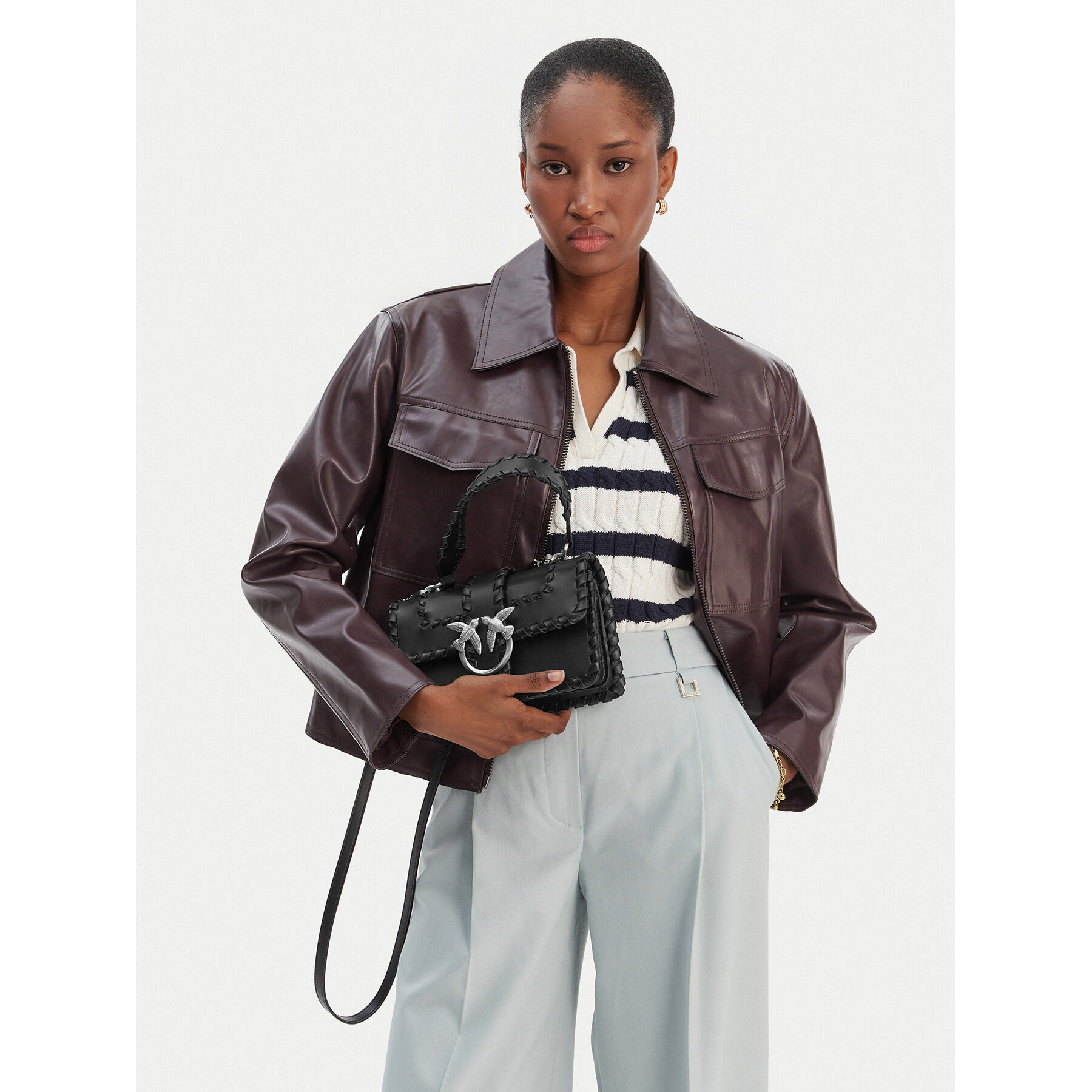 Borsetta PINKO Love One Mini Cl. AI 25-26 PLTT 100059 A2OR Nero