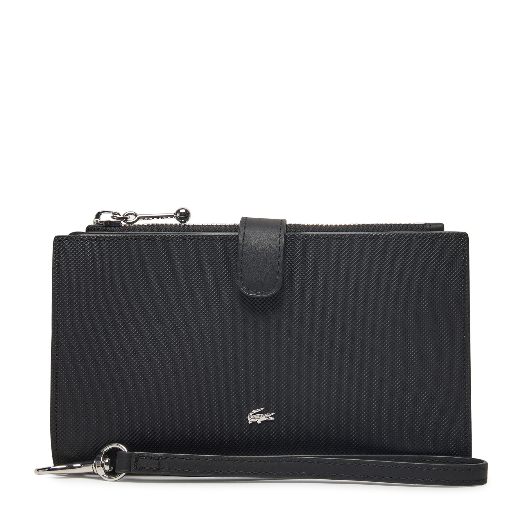 Große Damen Geldbörse Lacoste NF4987DZ Schwarz, Größe 00