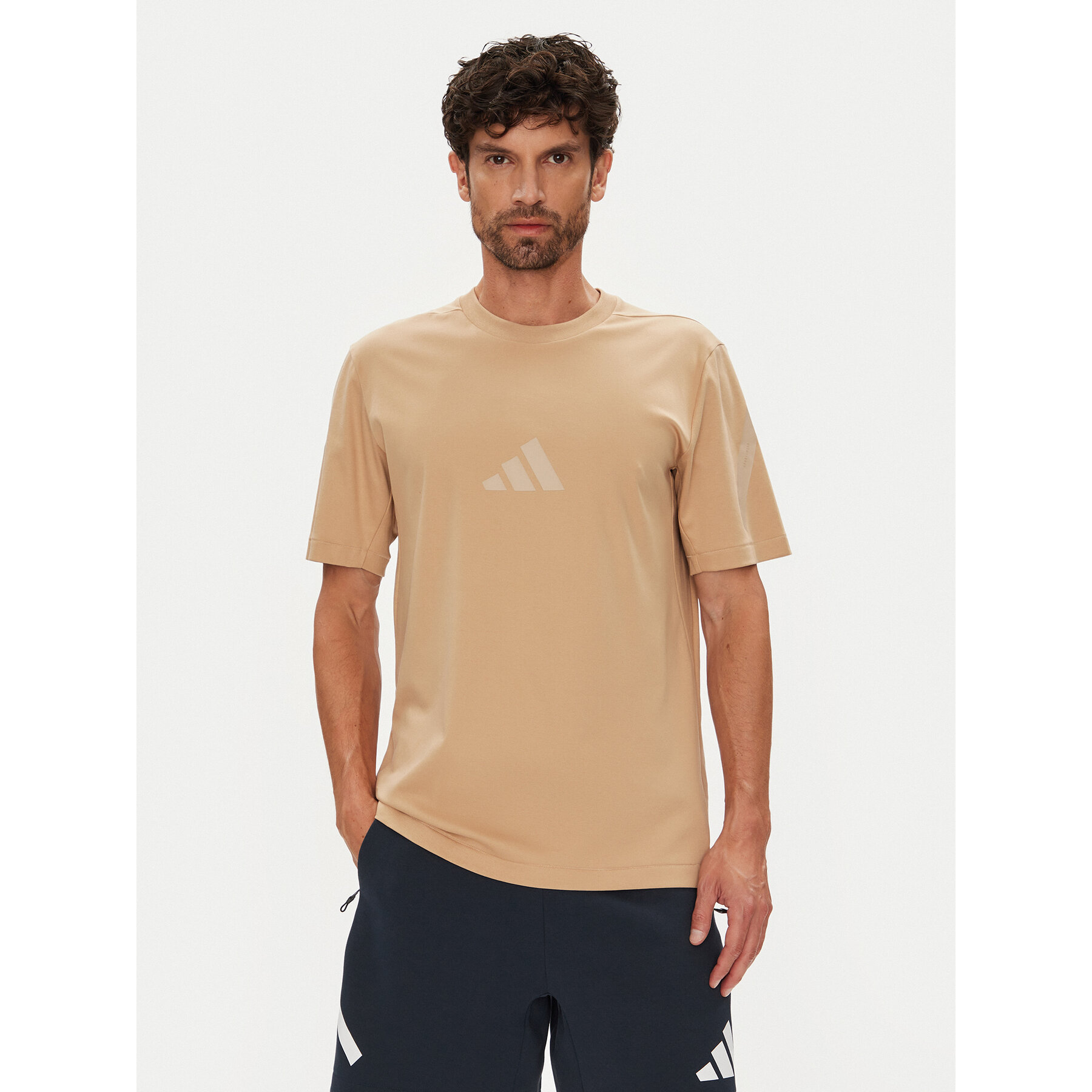 adidas Majica Z.N.E. JW4737 Bež Regular Fit