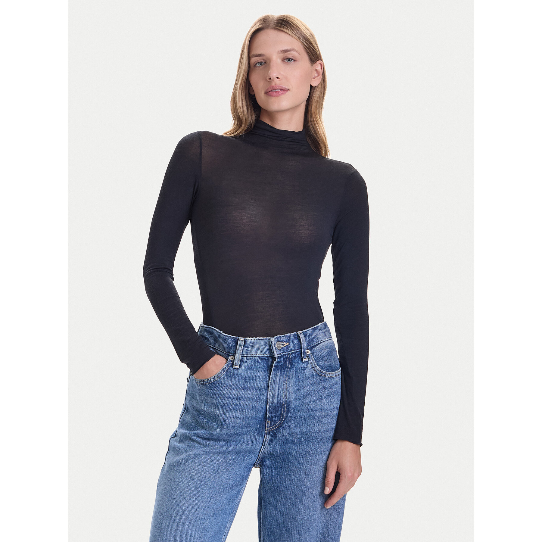 Hunkemöller Hunkemöller Μπλουζάκι Intimate 302811 Μαύρο Slim Fit