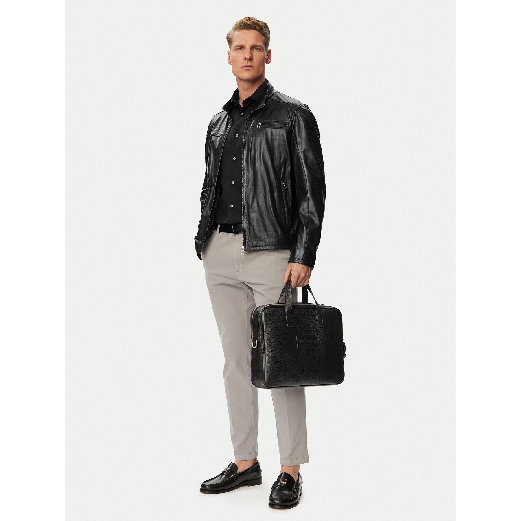 Aktovka Emporio Armani EM004569 AF13396 Crna