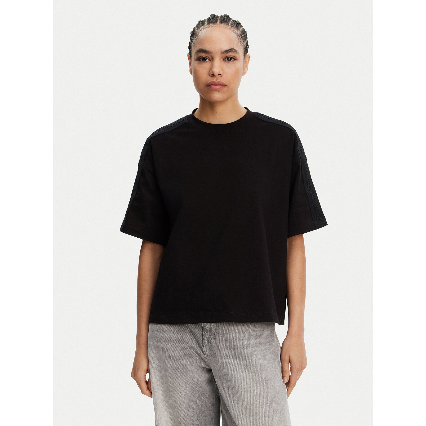 Armani Exchange Póló XW000514 AF11930 UC001 Fekete Relaxed Fit