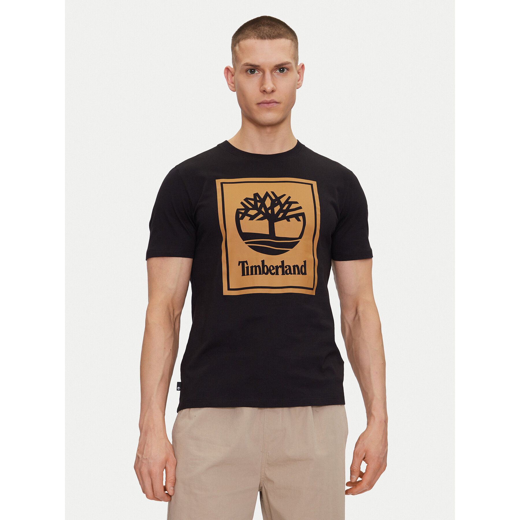 Timberland T-Shirt TB0A5WQQ Schwarz Regular Fit