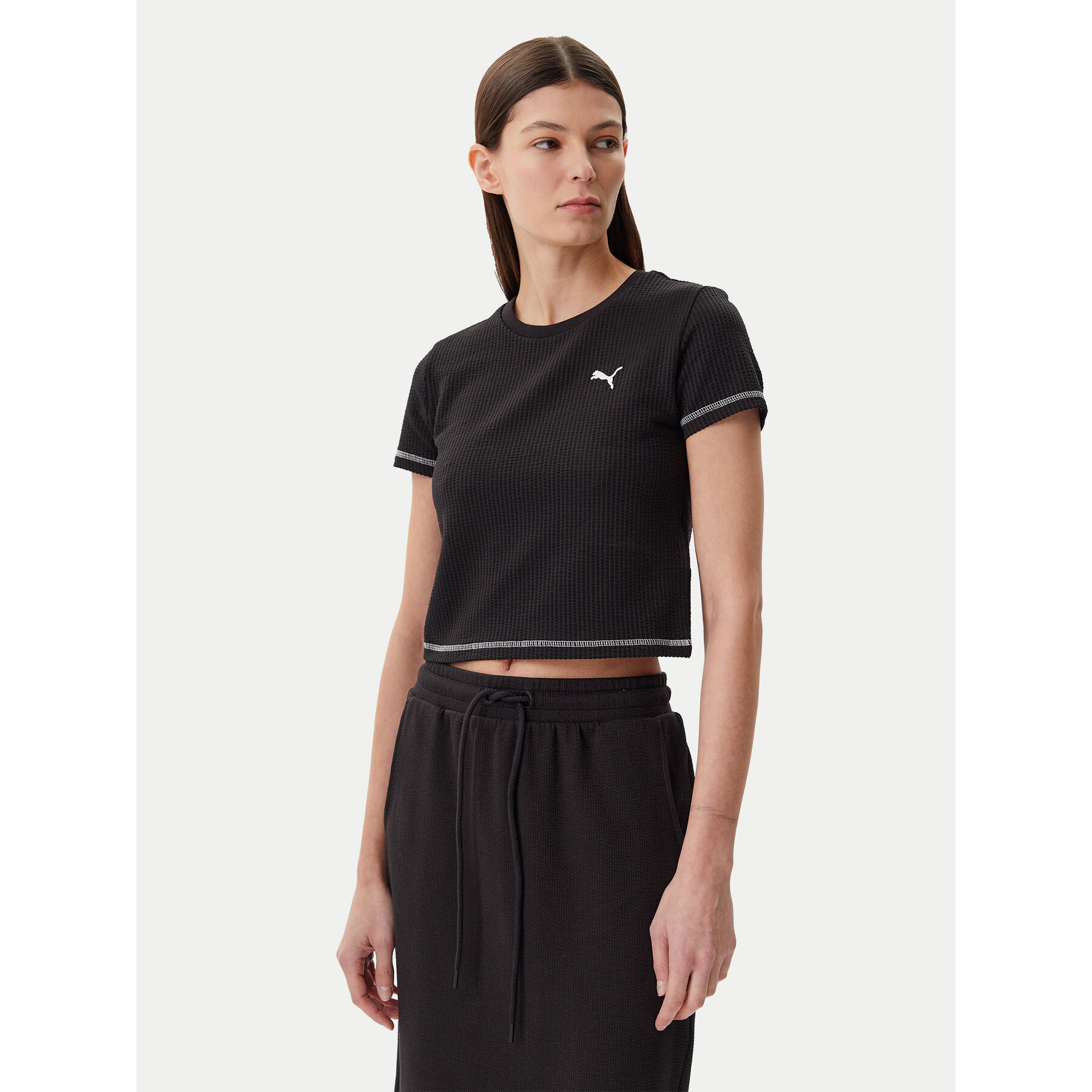 Puma Póló Dare To 629806 Fekete Slim Fit