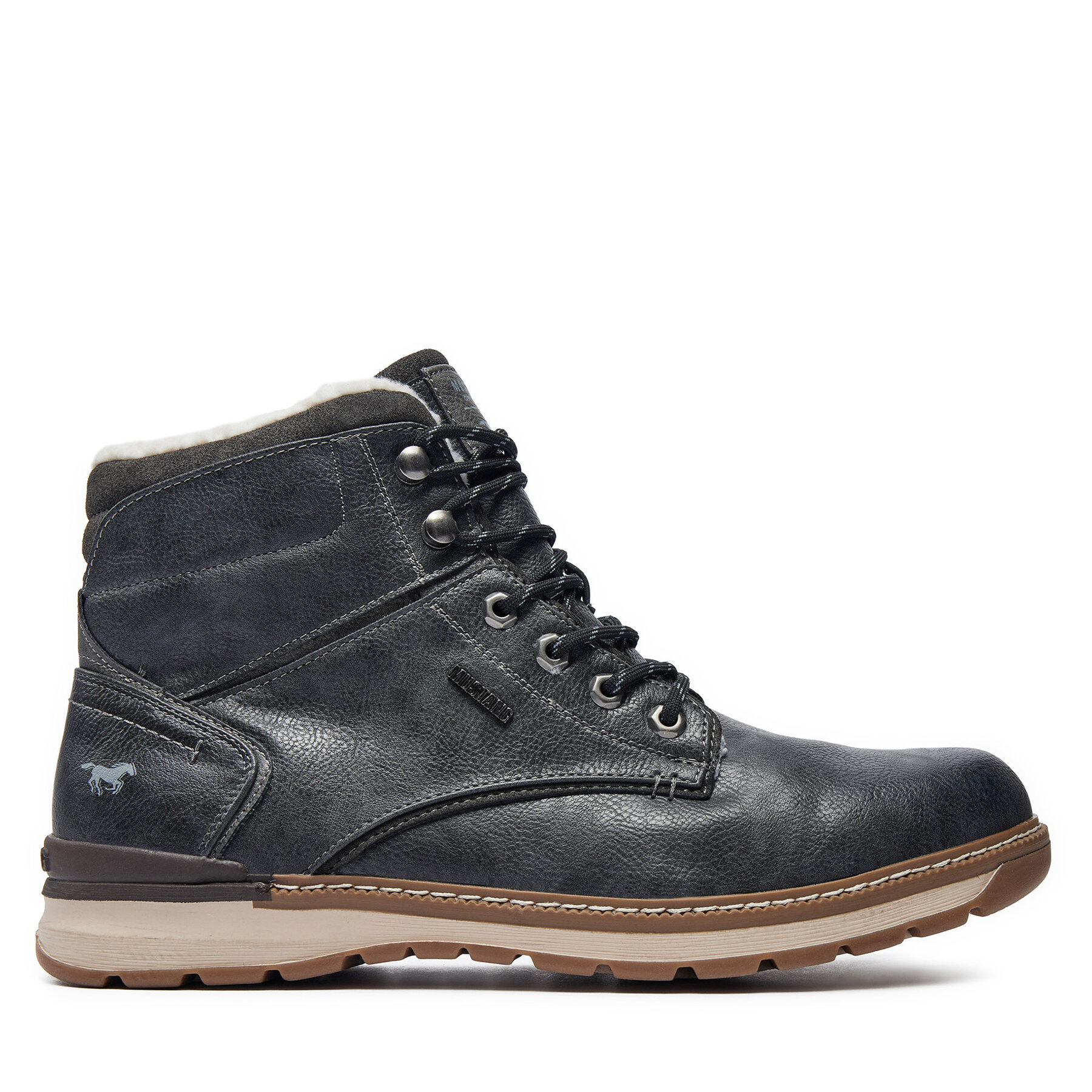Herren Schnürschuhe Mustang, Schuhgröße 49, Grau, 4141-604-259 BIG2