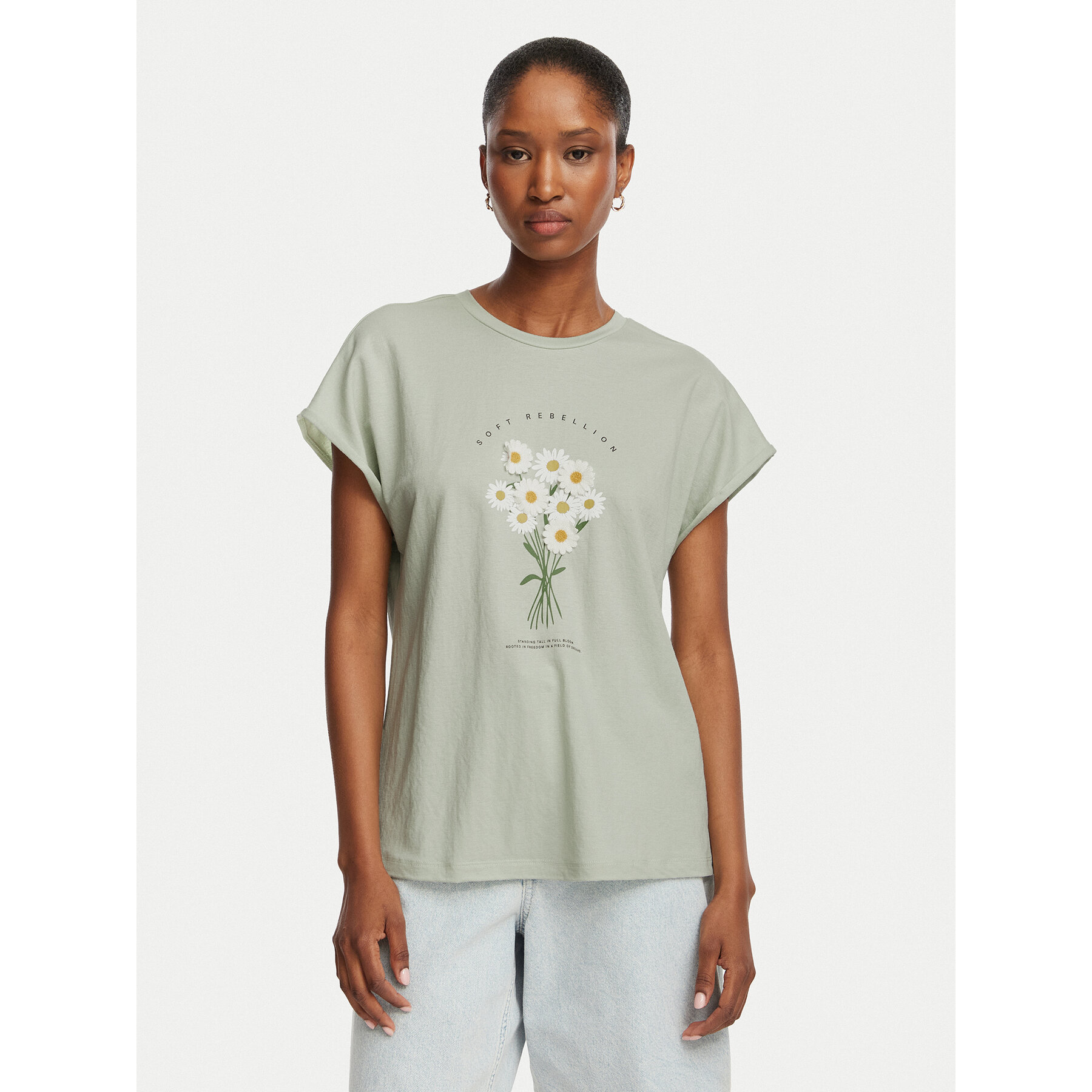 ONLY T-shirt Jany 15372108 Svijetlo zelena Regular Fit