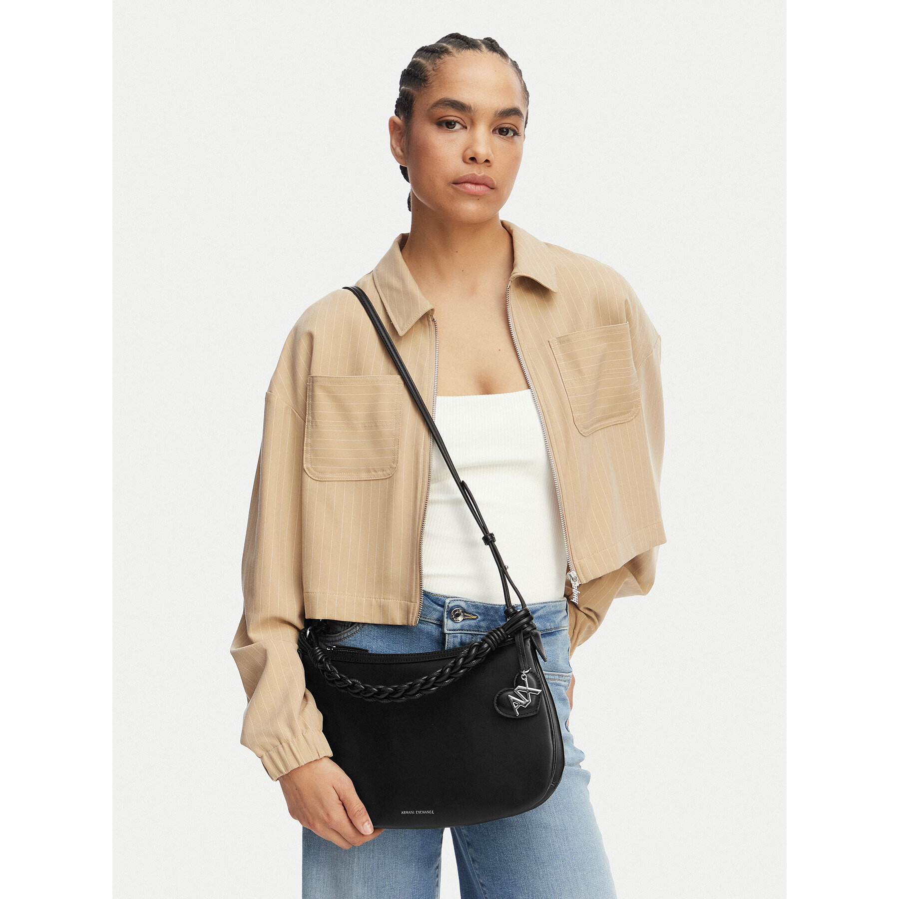 Дамска чанта Armani Exchange XW002593 AF21428 UC001 Черен