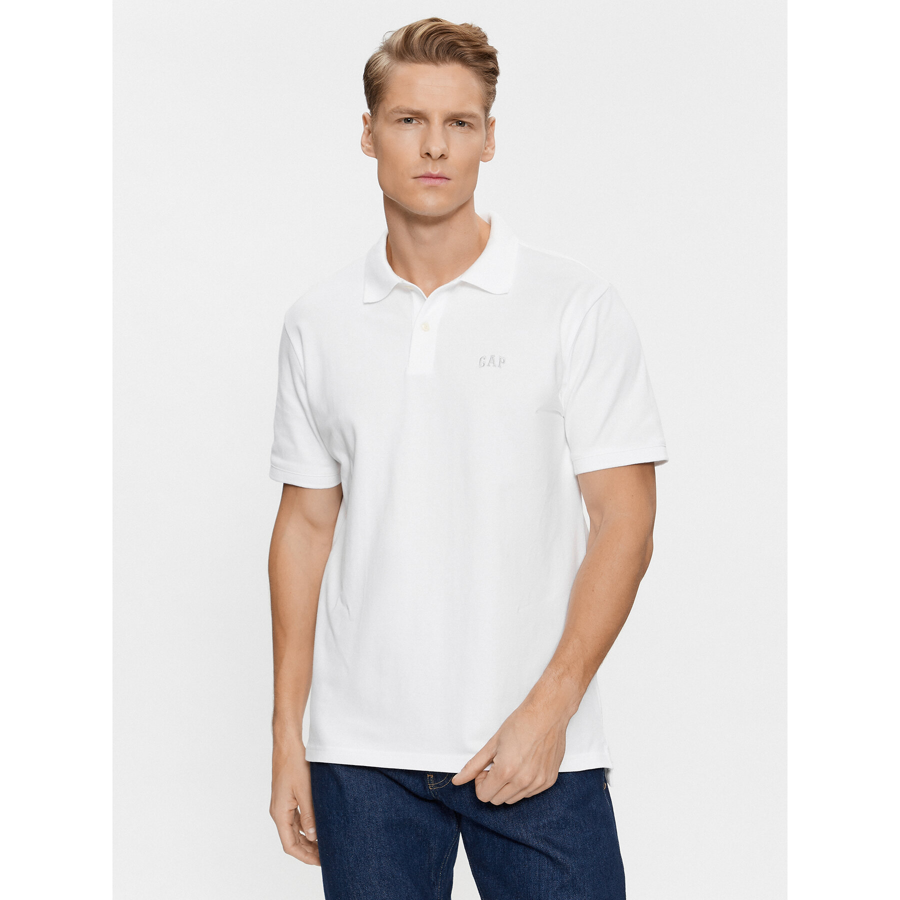 Gap Gap Polo 586306-05 Λευκό Regular Fit