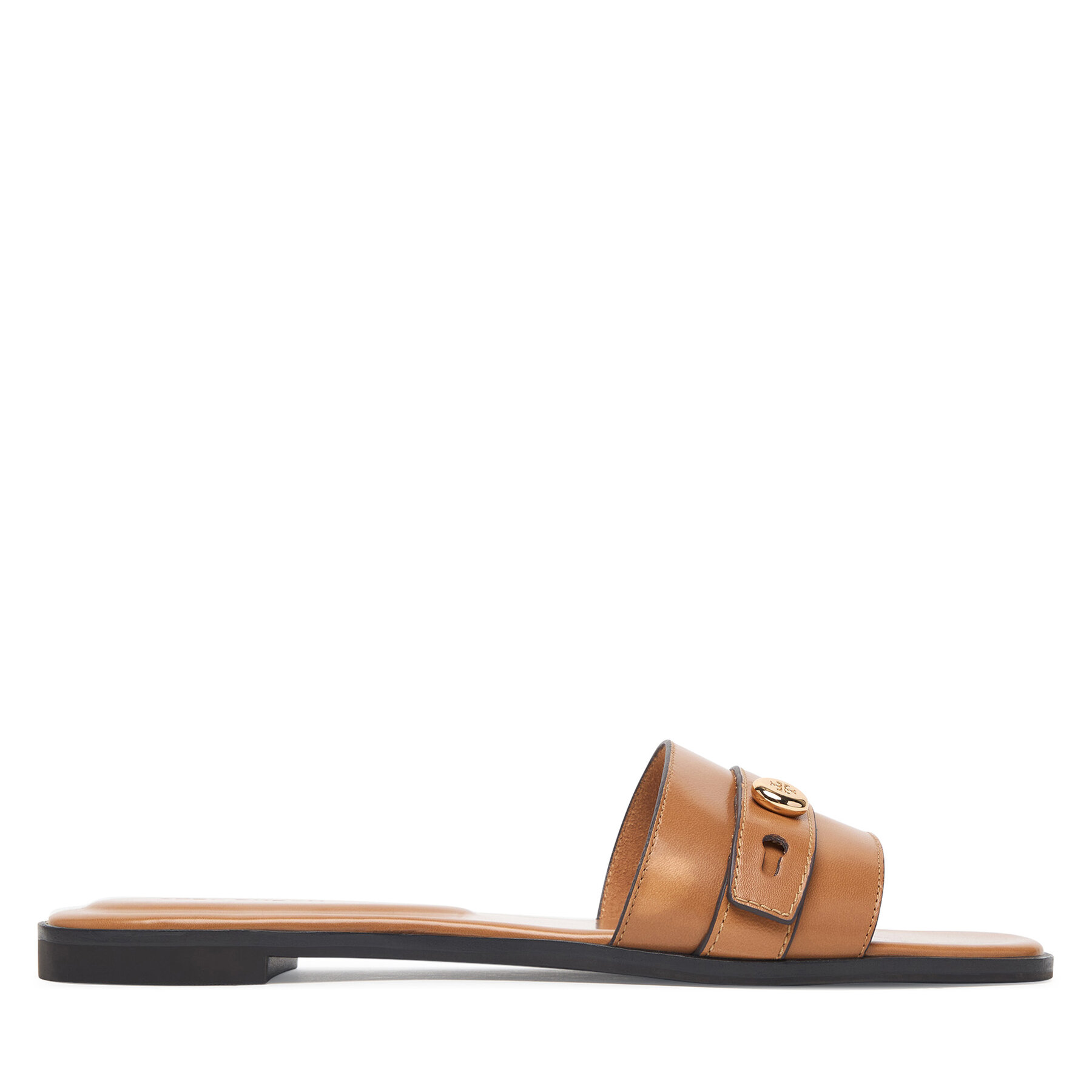 Natikače Tory Burch Romy Slide 183305 Smeđa