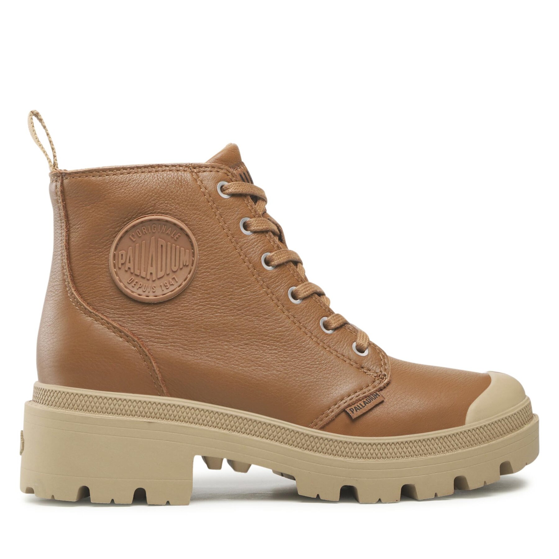 Scarponcini Palladium Pallabase Leather 96905-252-M Marrone