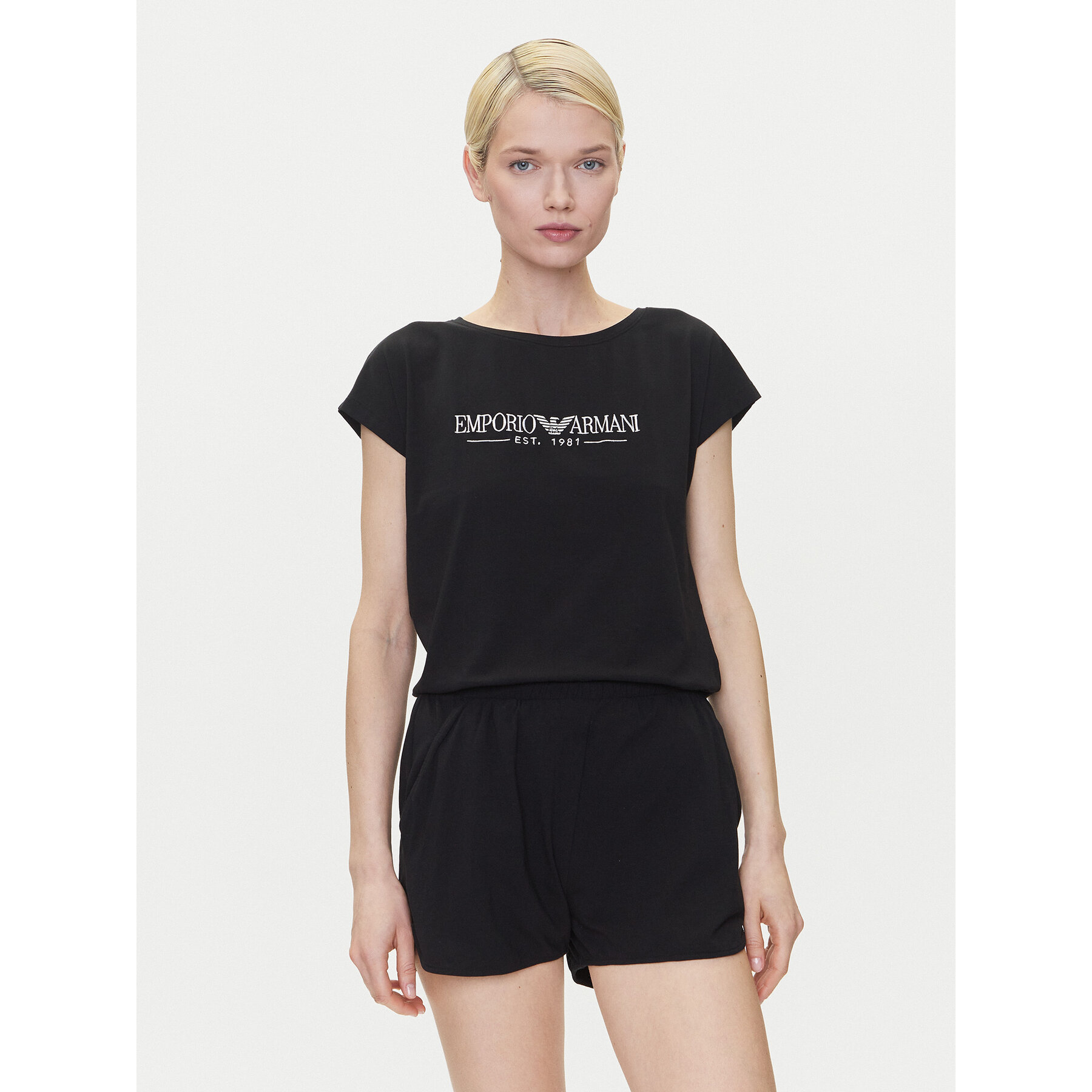 Emporio Armani Underwear Emporio Armani Underwear Πιτζάμα EW000495 AF10881 UC001 Μαύρο Regular Fit