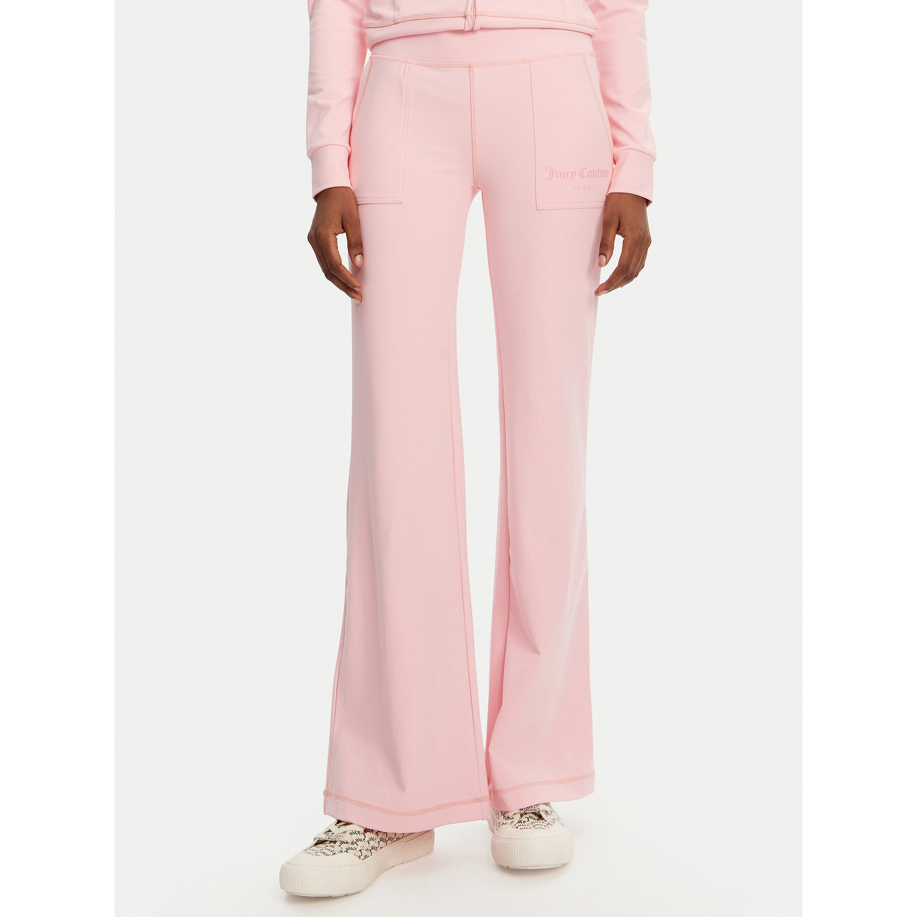 Juicy Couture Donji dio trenerke Active JCSML125403 Ružičasta Flared Leg