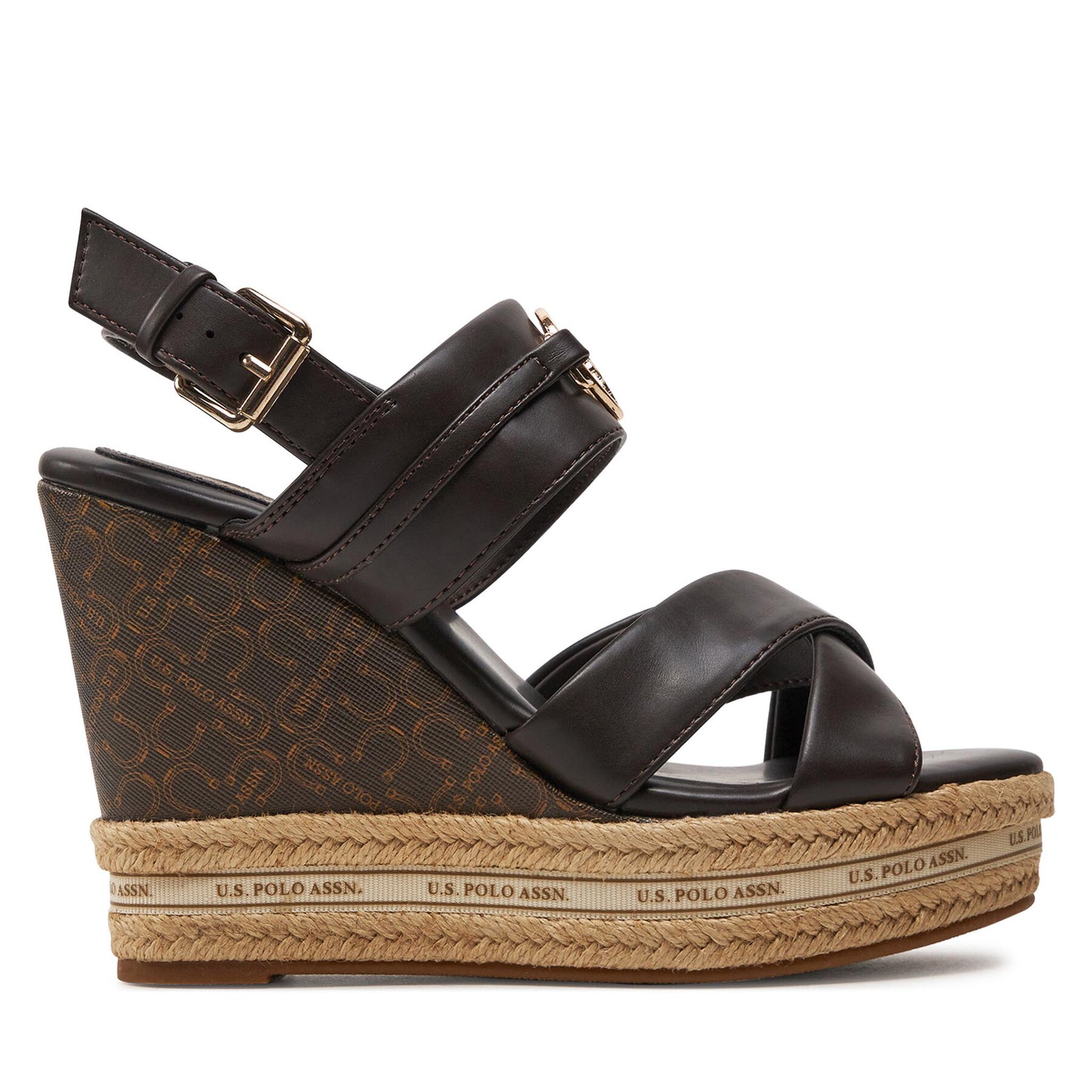  Espadrilles U.S. Polo Assn. Aylin016 Barna akciós termékkép 1