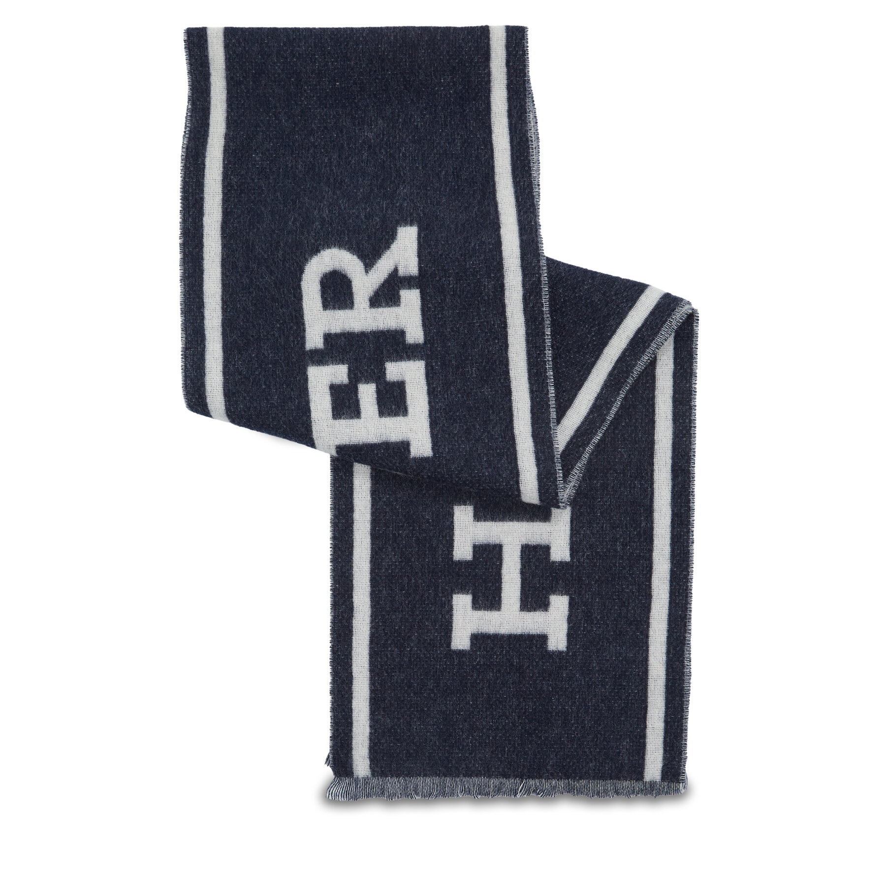 Sciarpa Tommy Hilfiger Monotype Scarf AM0AM11738 Blu scuro, Taglia 00, taglia : 00