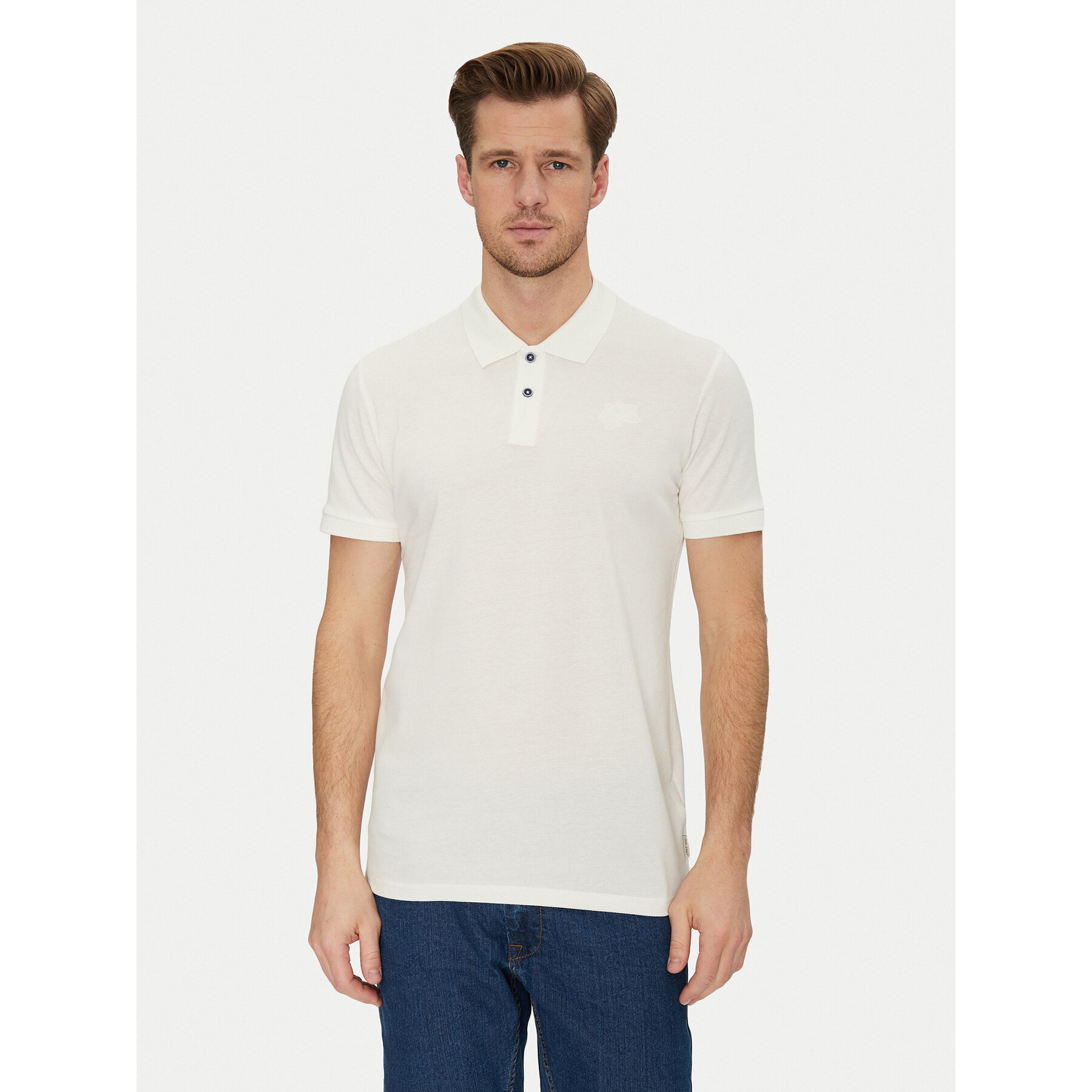 Blend Polo 20717857 Λευκό Regular Fit
