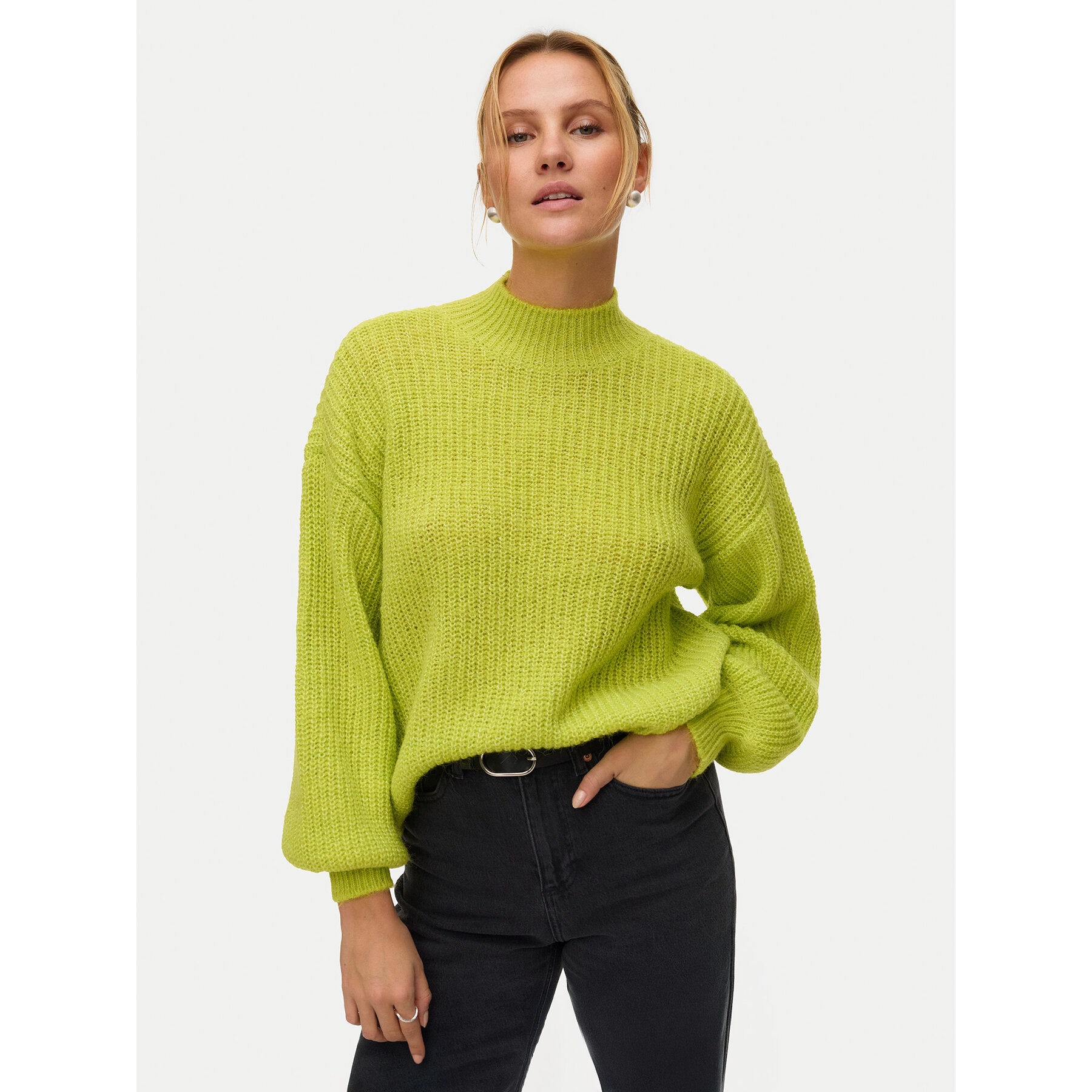 Vero Moda Pullover Ellie 10346753 Gelb Oversize