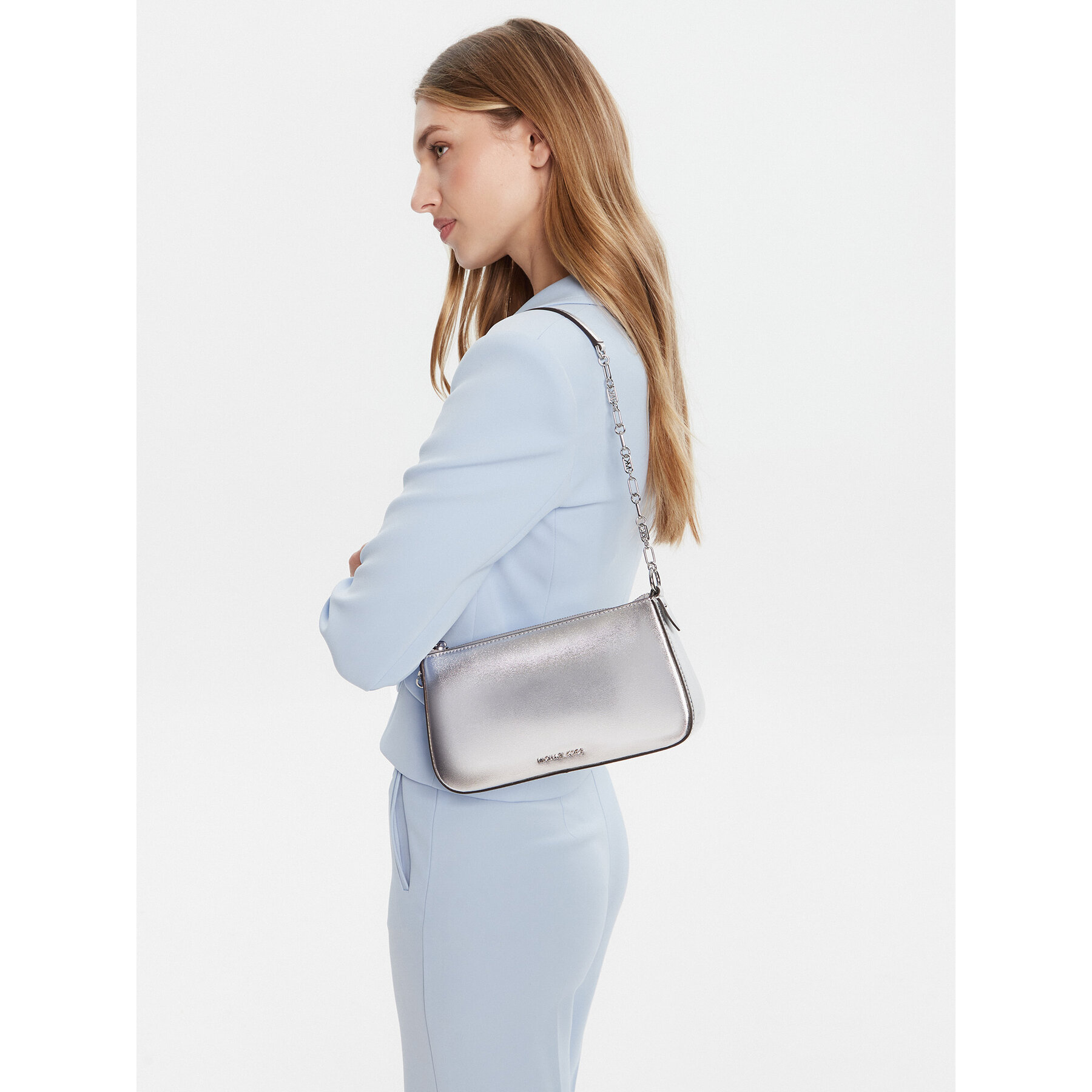 Τσάντα MICHAEL Michael Kors 32S4S8EW6M Ασημί