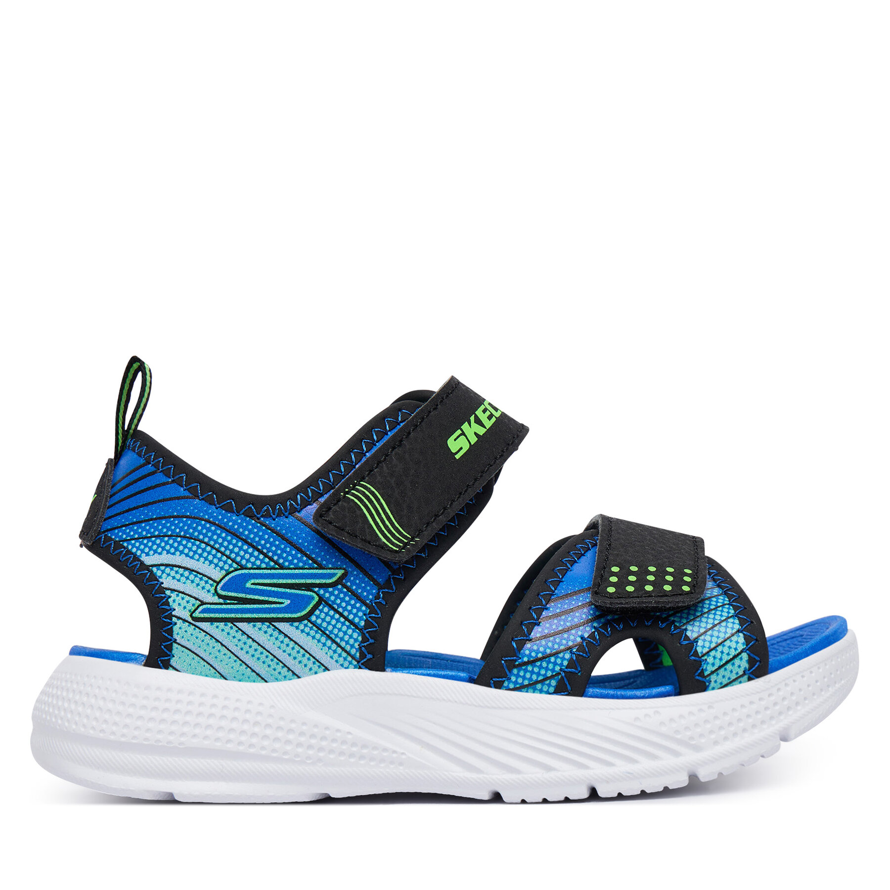 Sandali Skechers Microspec-Splash 407034N/BKLM Modra
