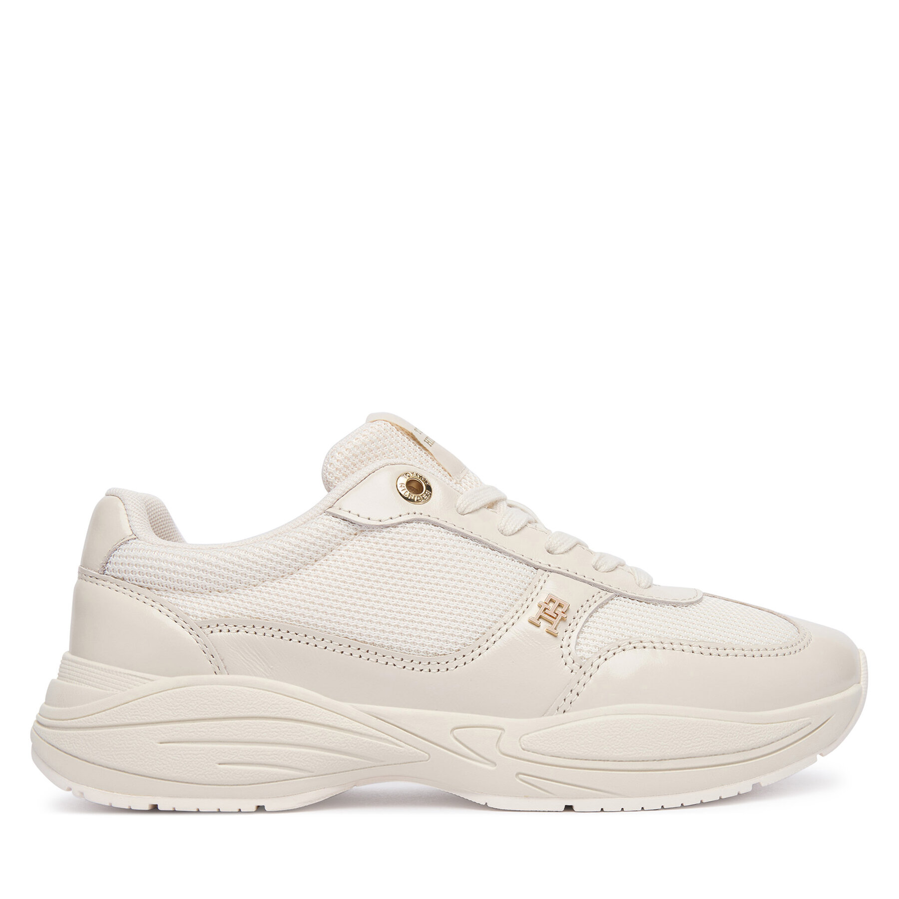 Superge Tommy Hilfiger Modern Runner Shiny Leather FW0FW09413 Bež