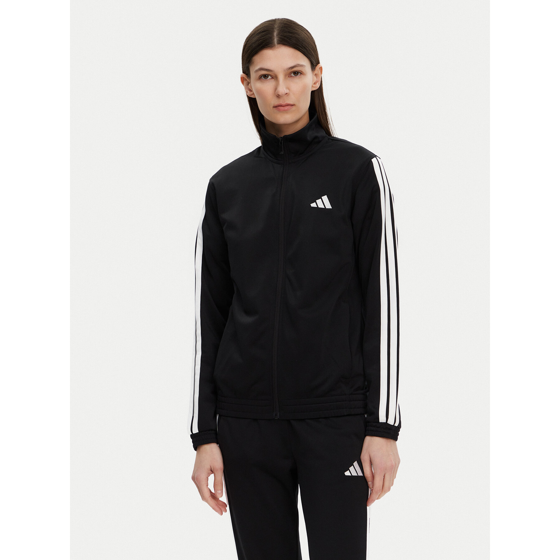 adidas Sweatshirt Tricot 3-Stripes JC8889 Schwarz Regular Fit
