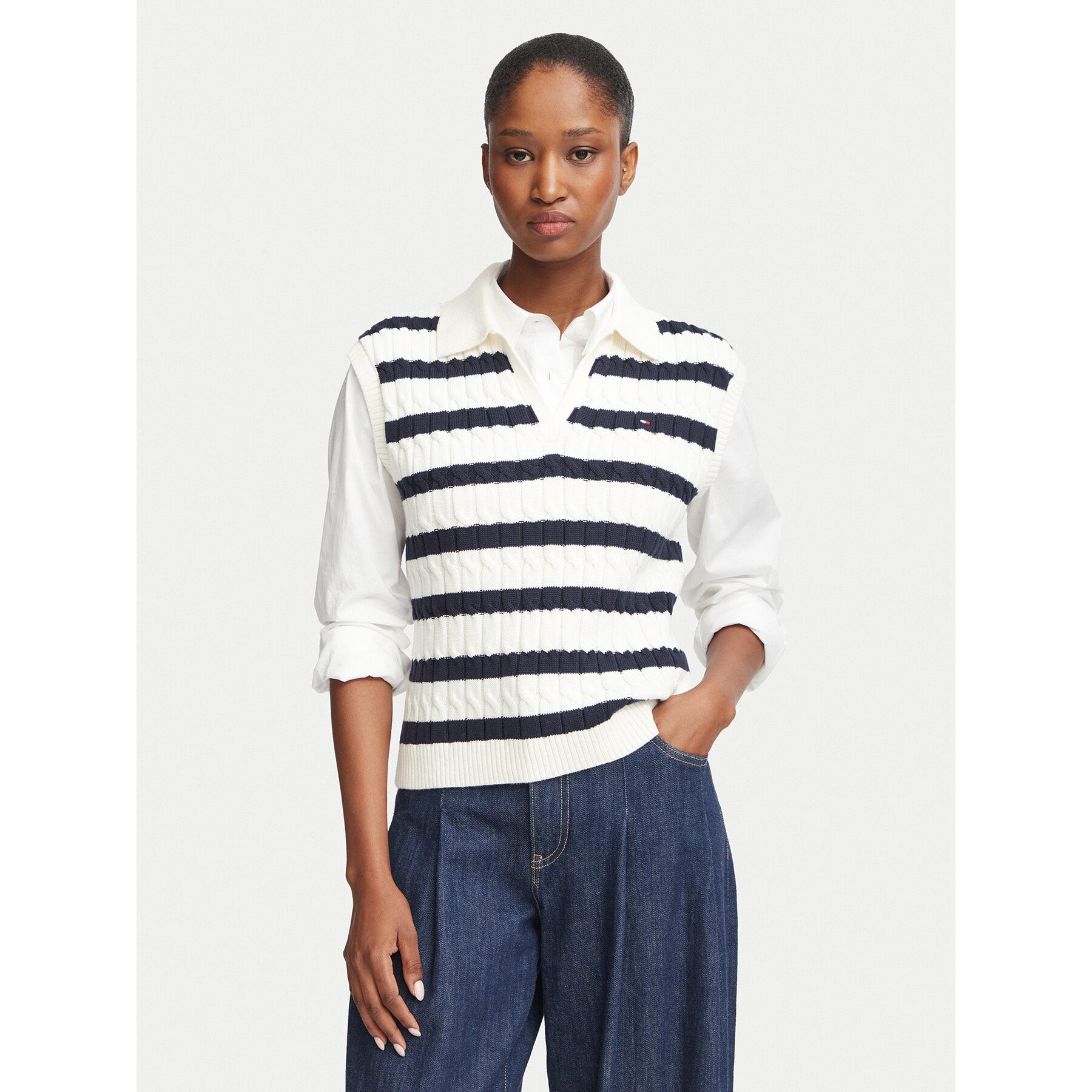 Tommy Hilfiger Pullover WW0WW45655 Dunkelblau Regular Fit