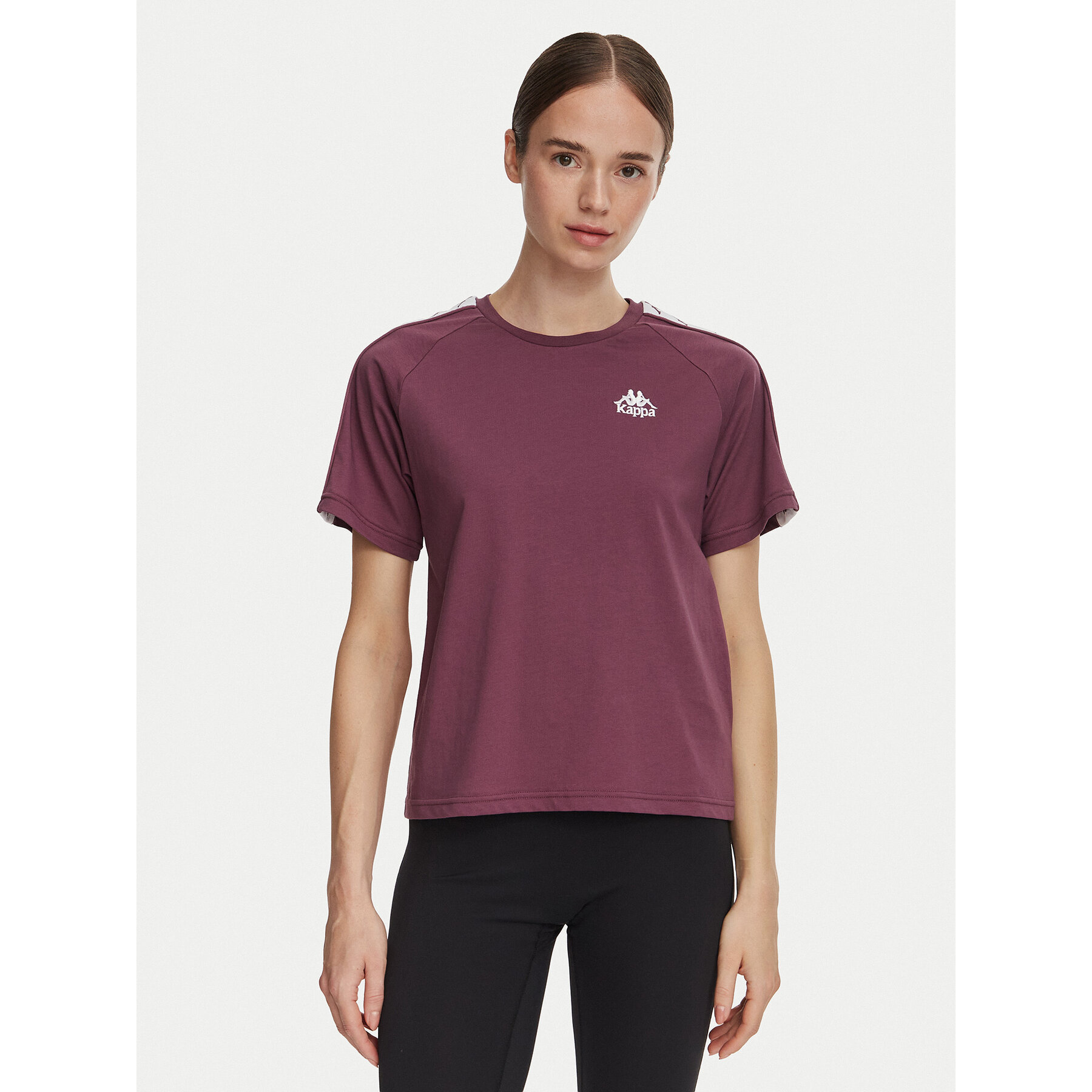 Kappa T-shirt 371U6WW Ljubičasta Regular Fit