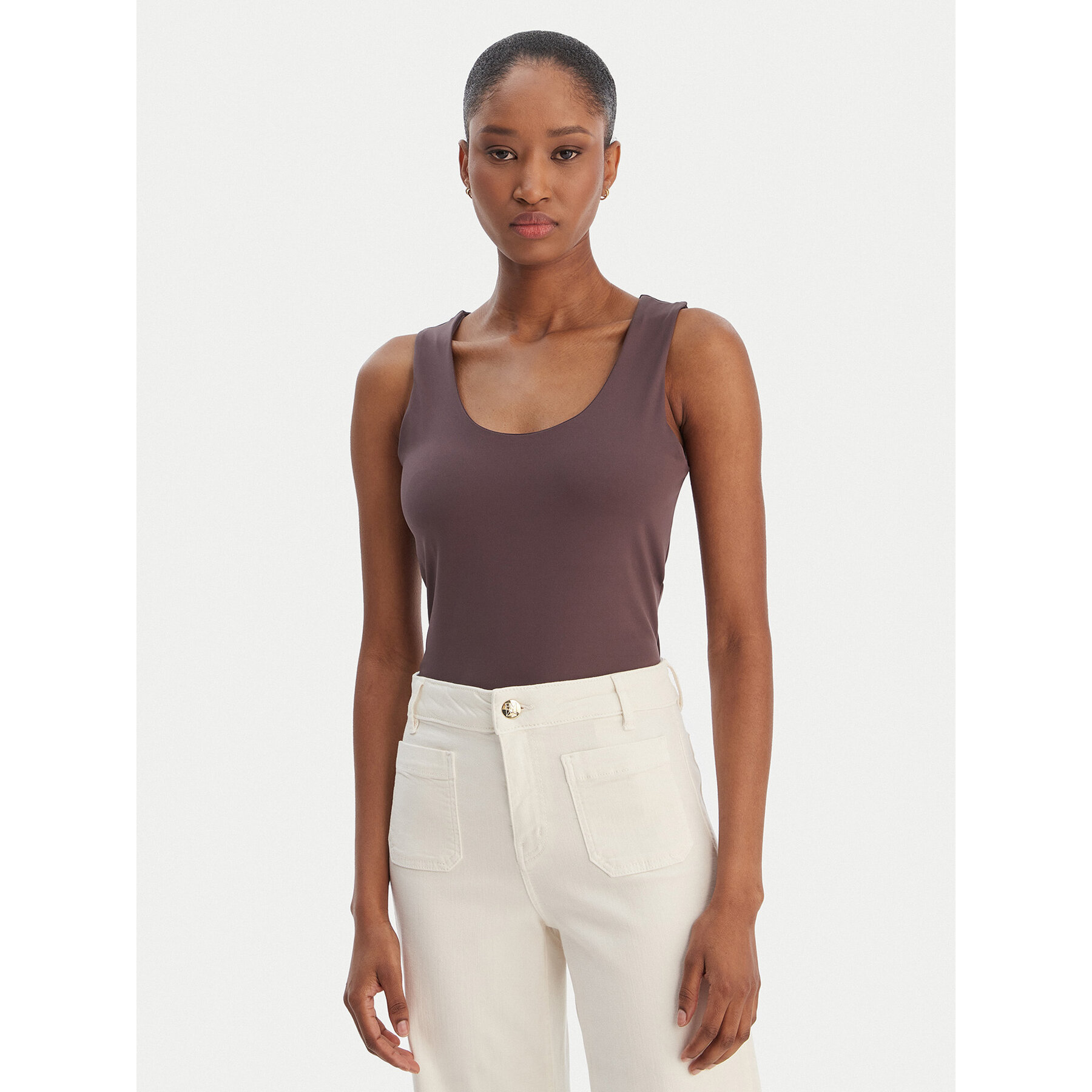 Marella Top Emme by Marella Tiglio 2615941051 Smeđa Slim Fit
