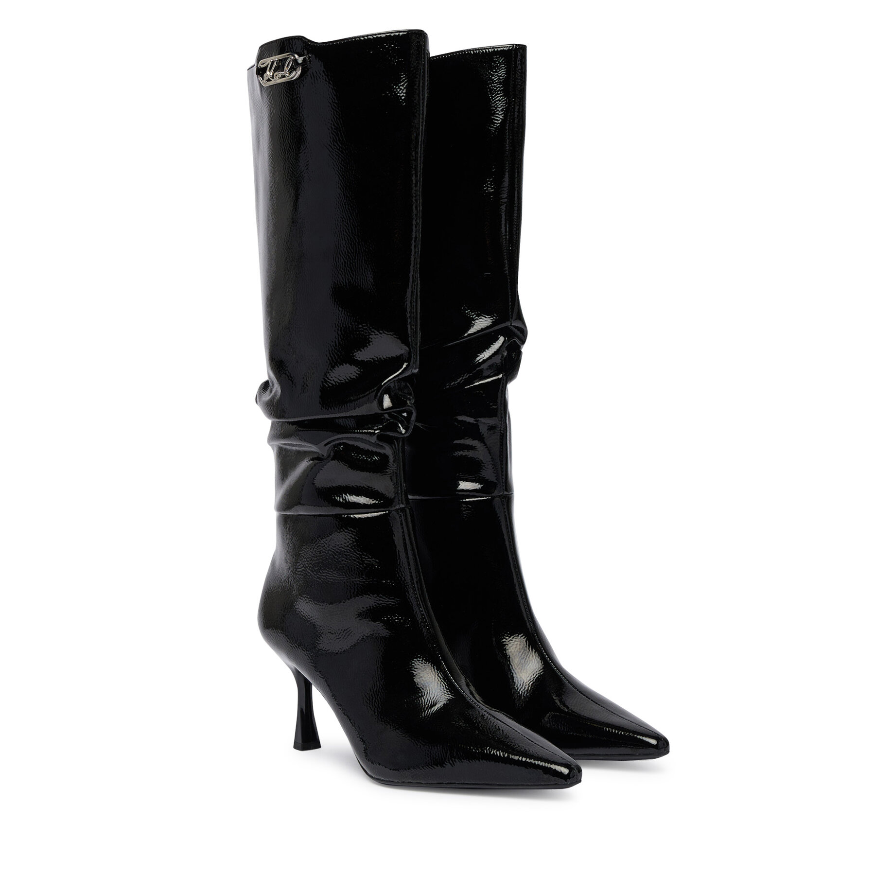 Ботуши KARL LAGERFELD Klarice KL32390 Черен