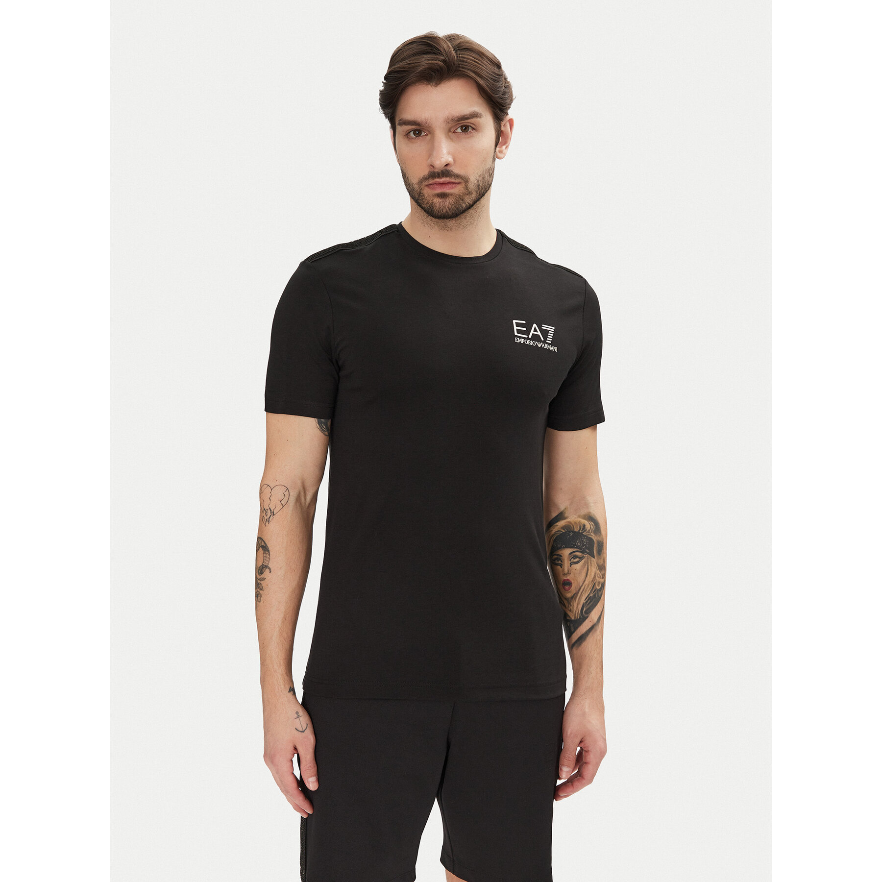 EA7 Emporio Armani Póló 7M000299 AF13739 UC001 Fekete Slim Fit