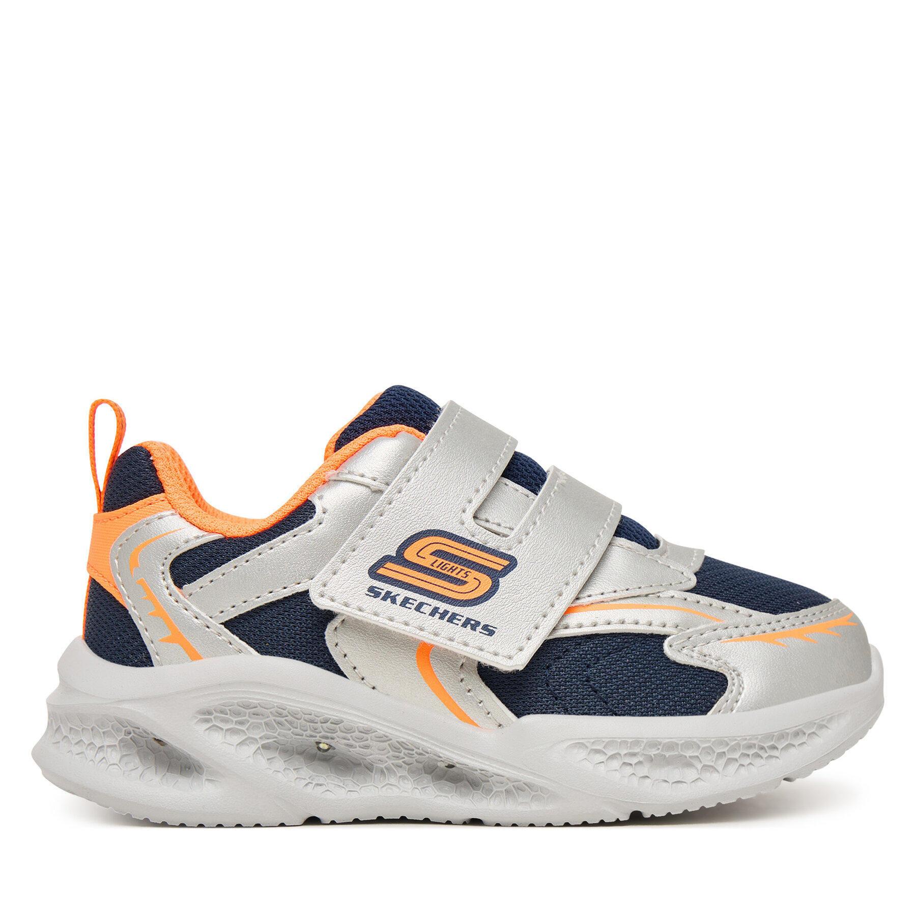 Sneakers Skechers S-Lights: Meteor-Lights - Glow Spike 401498N/SLOR Argintiu