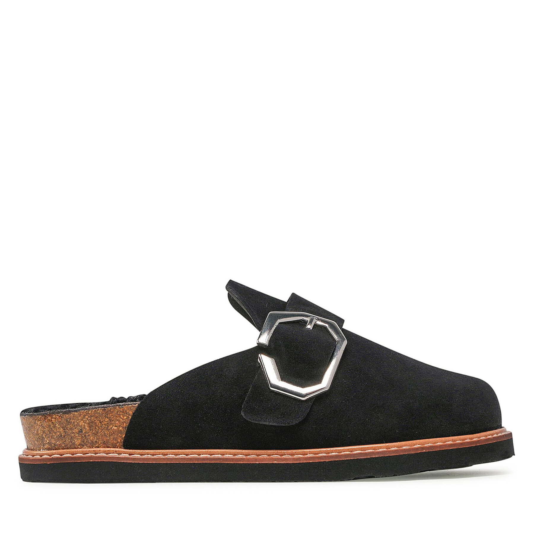 Papuci de casă Genuins Grisel G104527 Negru