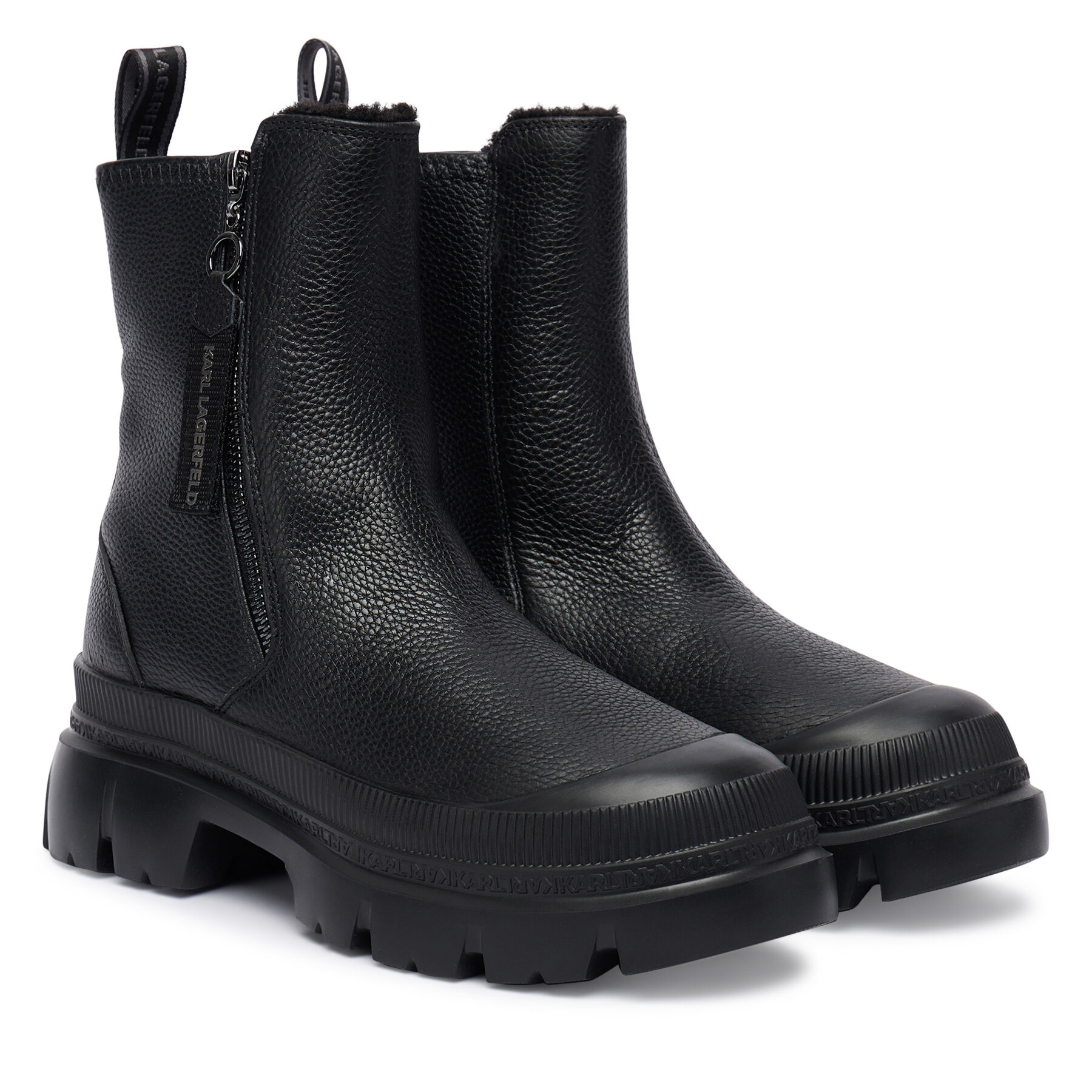 Botine KARL LAGERFELD KL43566 Negru