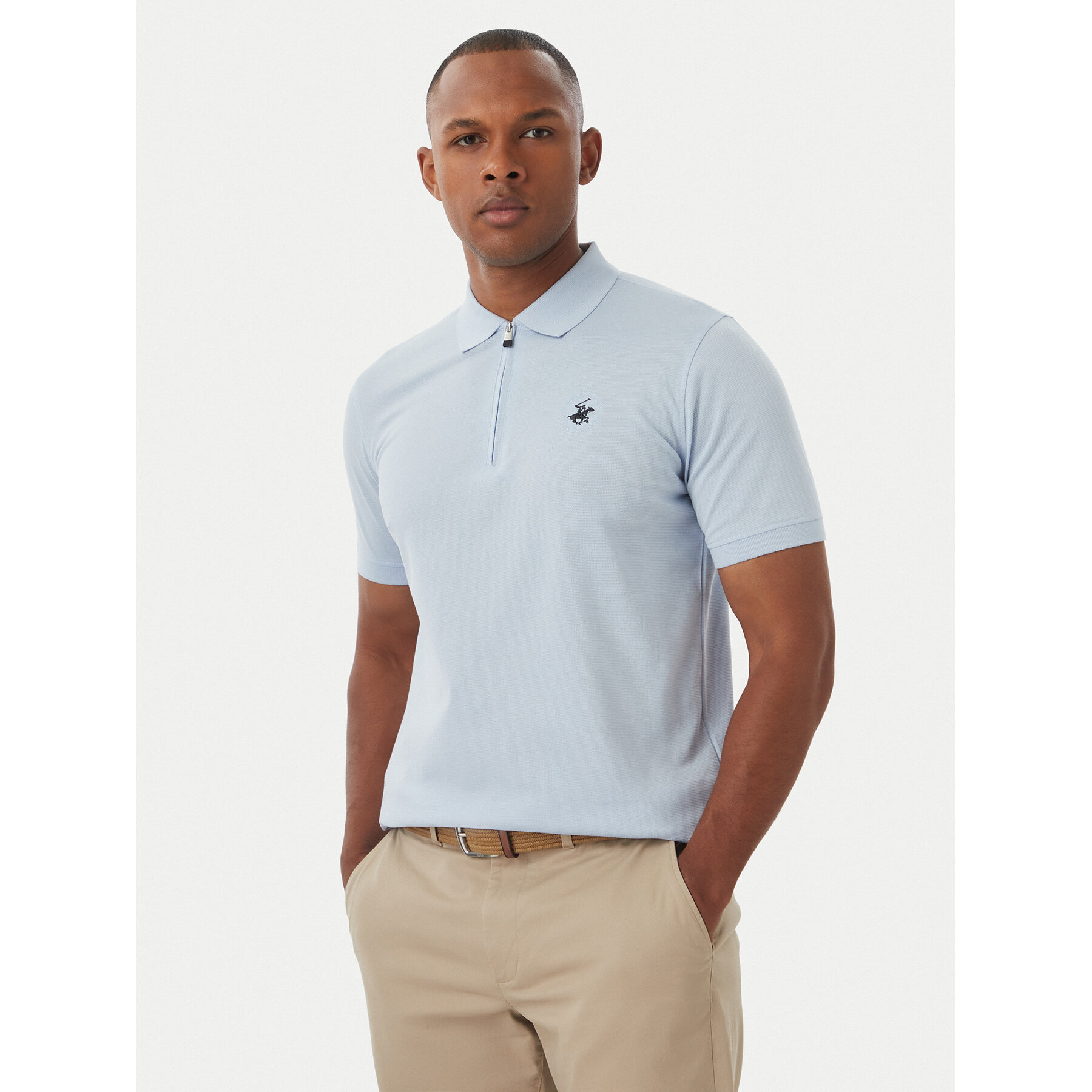 Beverly Hills Polo Club Polo M2734 Svijetlo plava Regular Fit